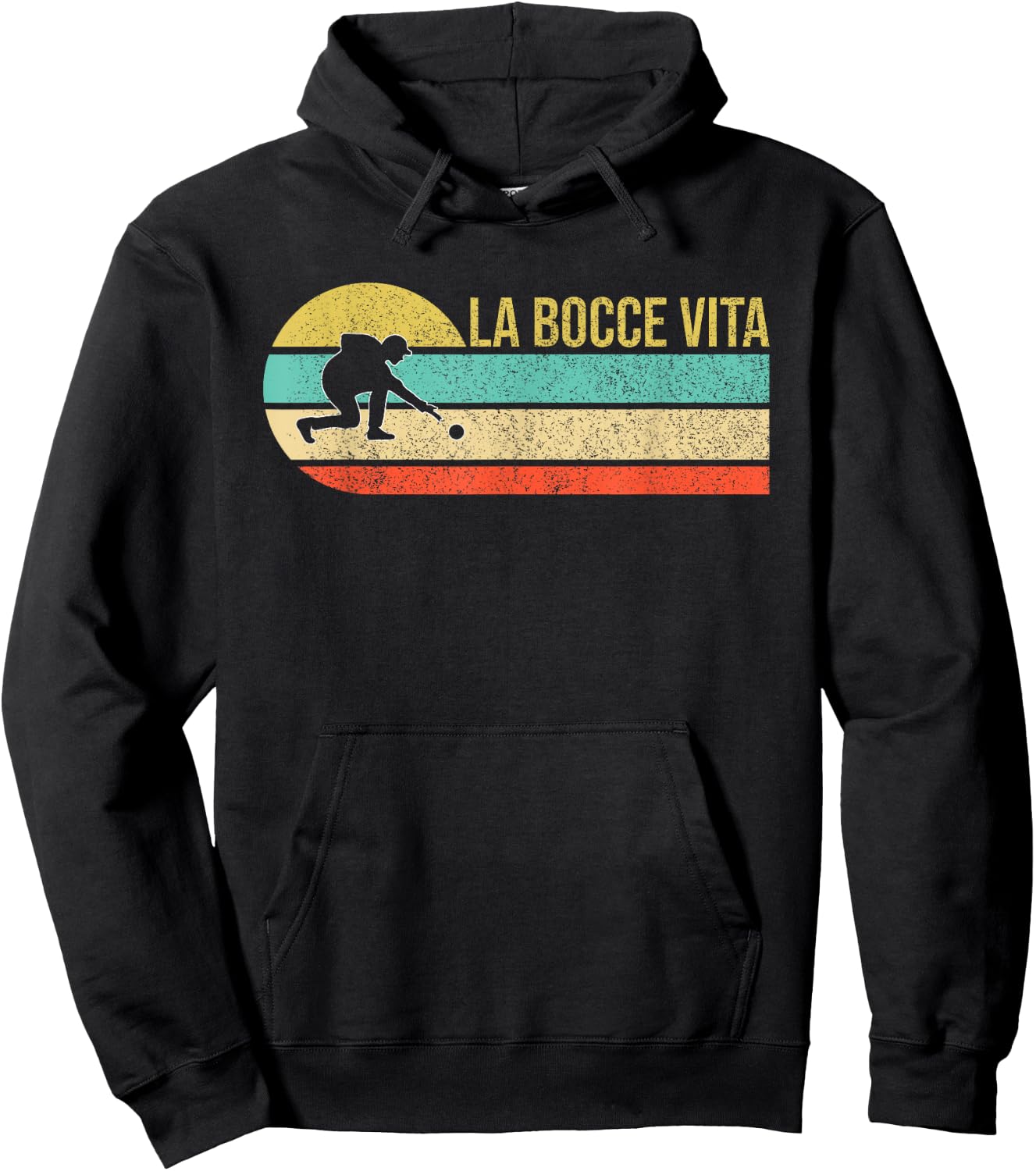 La Bocce Vita Bocce Ball Funny Saying Hoodie - Hoodie | Black
