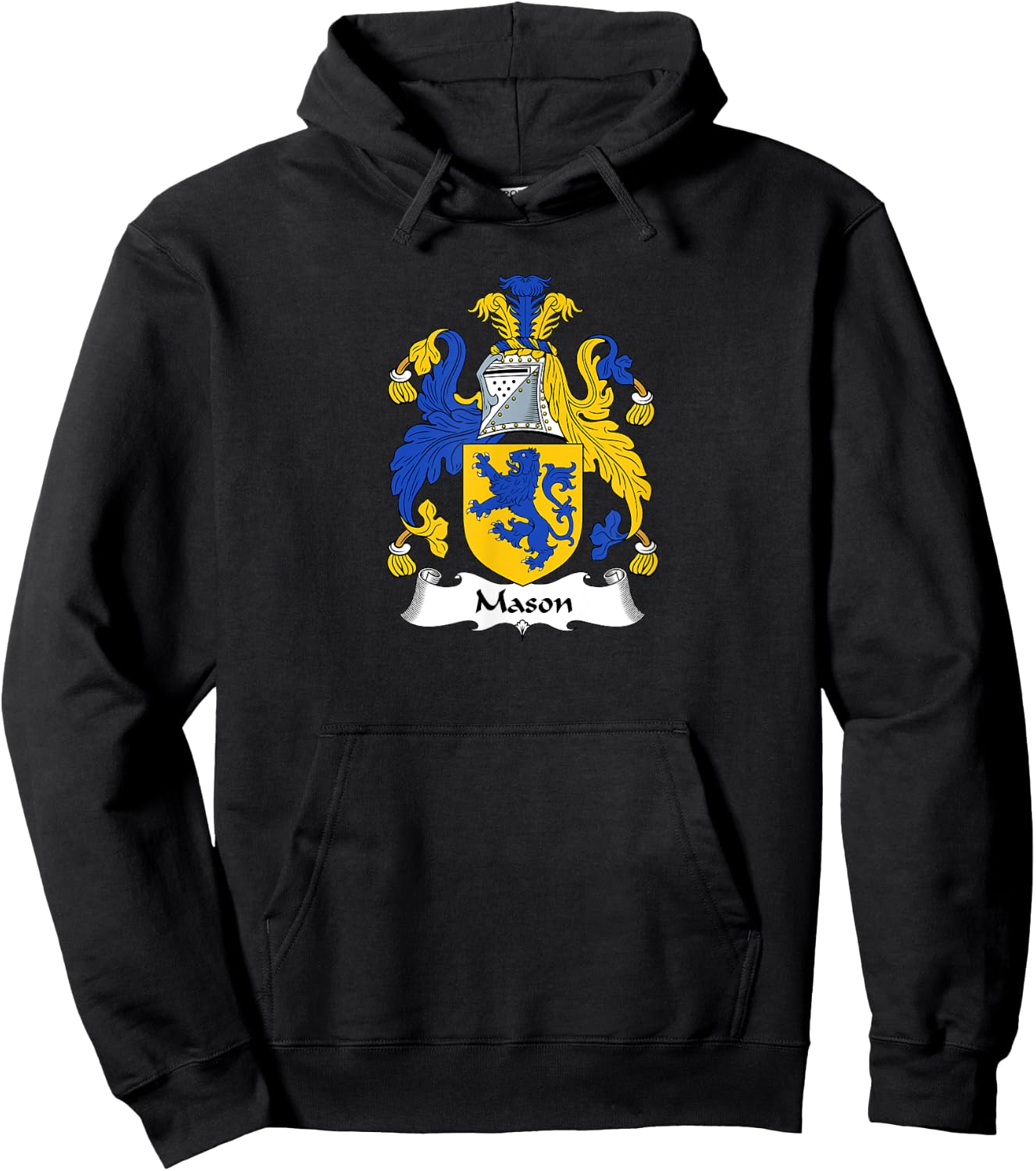 Mason Coat of Arms - Family Crest Hoodie - Hoodie | Black