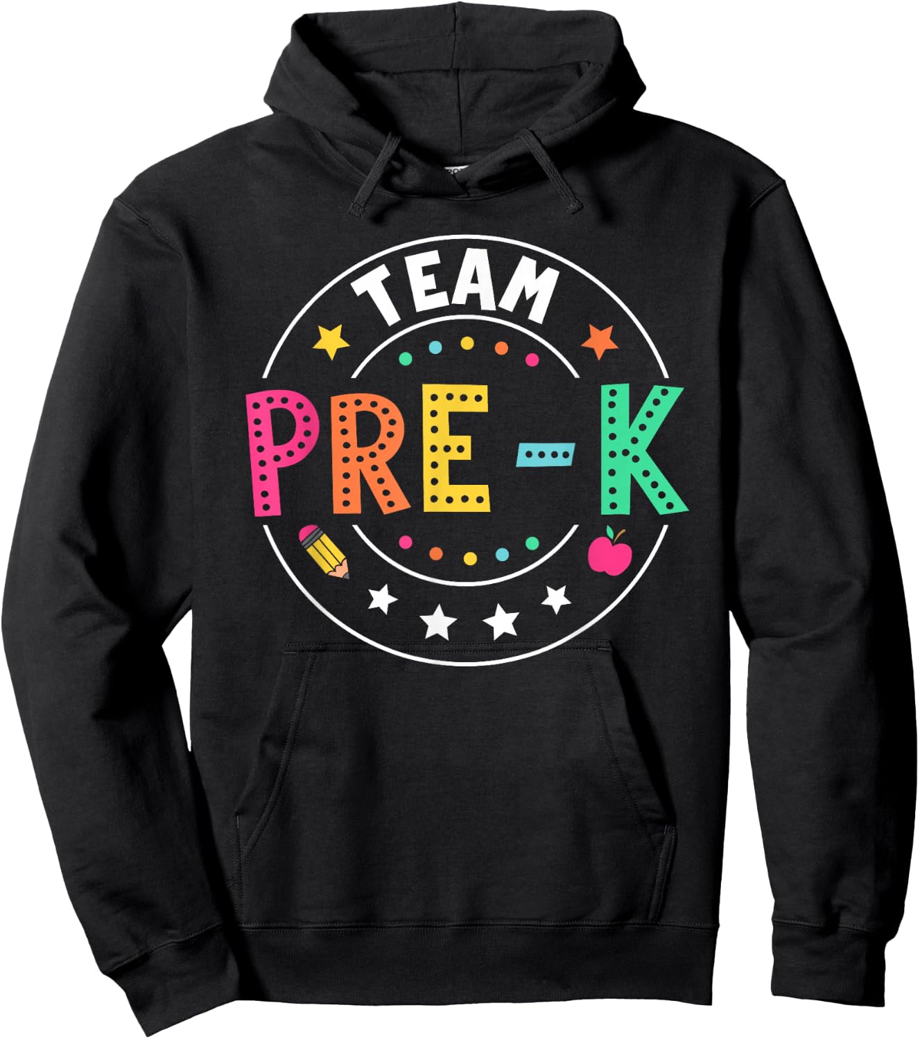 Team Pre-K Teacher Kids Back To School Pre-K Squad First Day Hoodie - Hoodie | Black