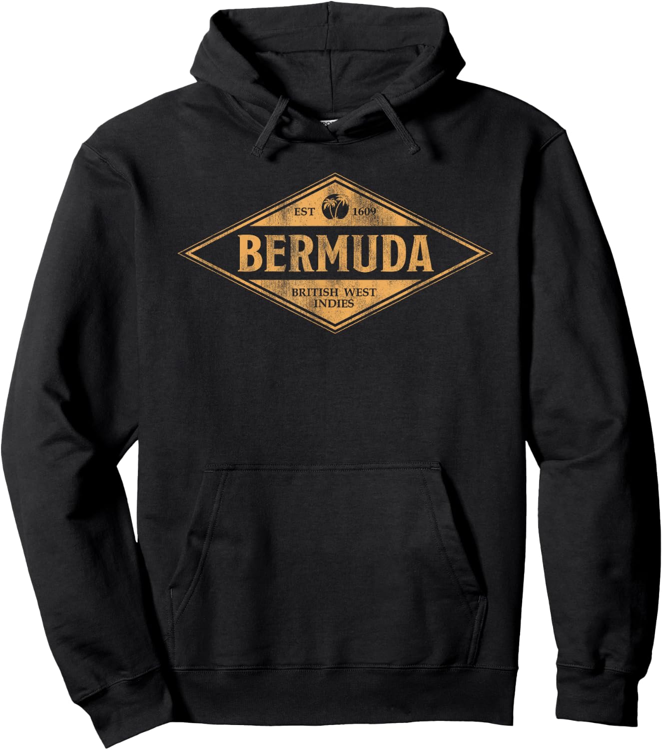 Retro Bermuda Souvenir Vintage Throwback Cruise Hoodie - Hoodie | Black
