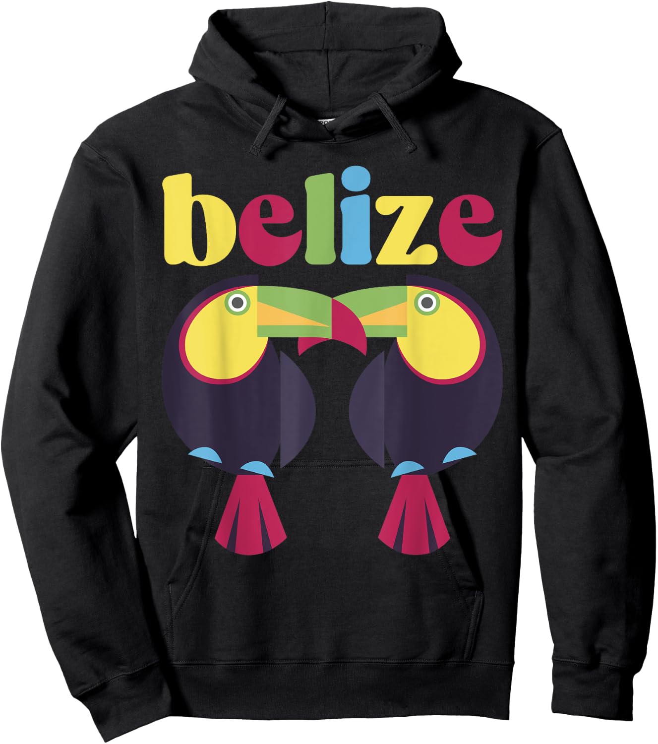 Belize Souvenir Toucan Tropical Birds Hoodie - Hoodie | Black