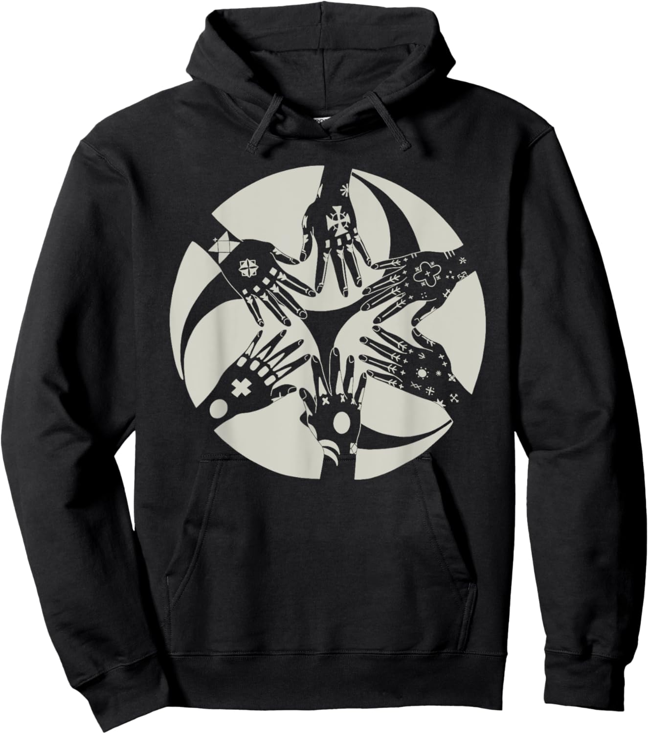Okinawan Hajichi Traditional Bright Uchina Tattoo Hoodie - Hoodie | Black