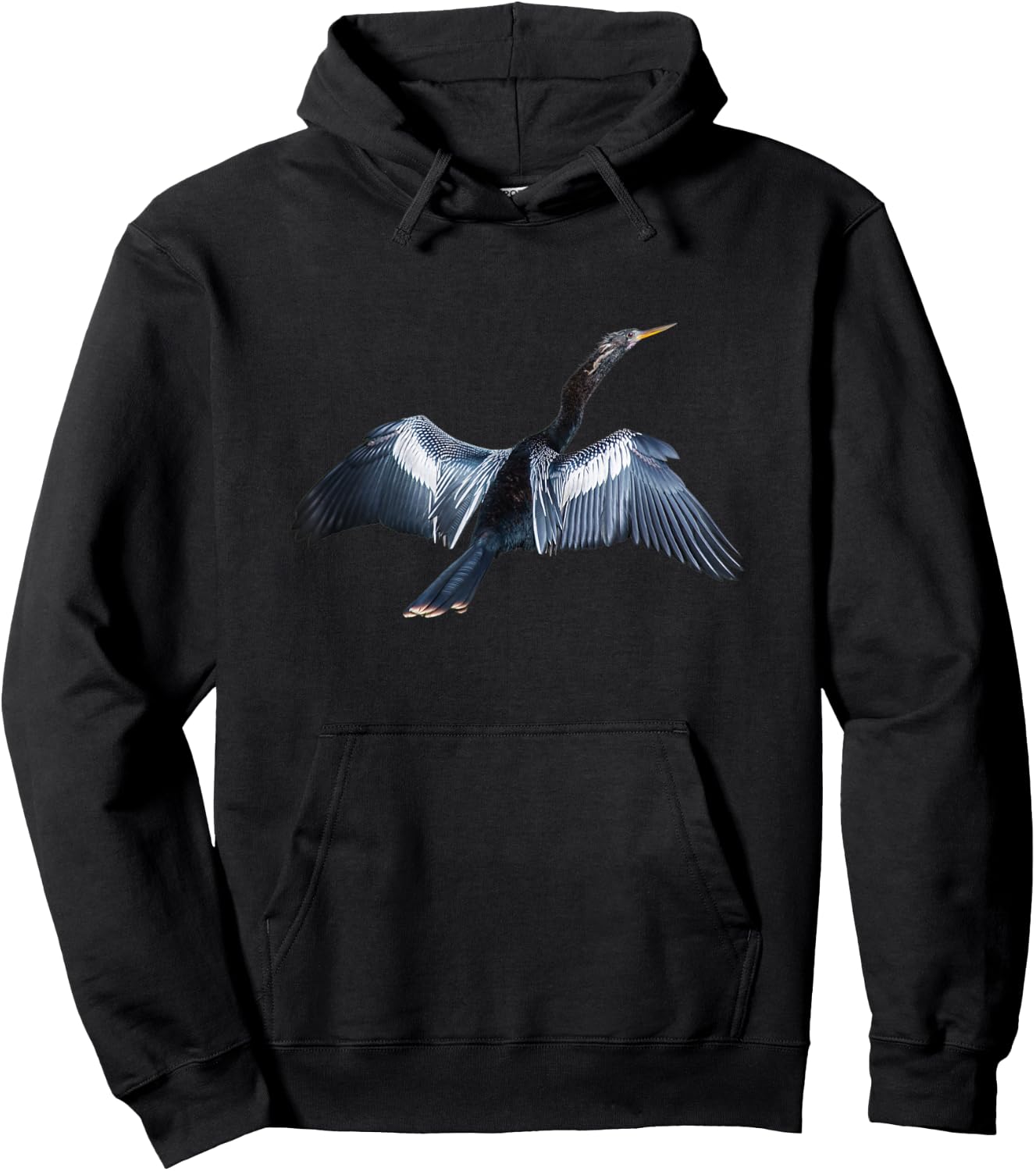 Anhinga Snake Bird Darter Bird Anhinga Cormorant Hoodie - Hoodie | Black
