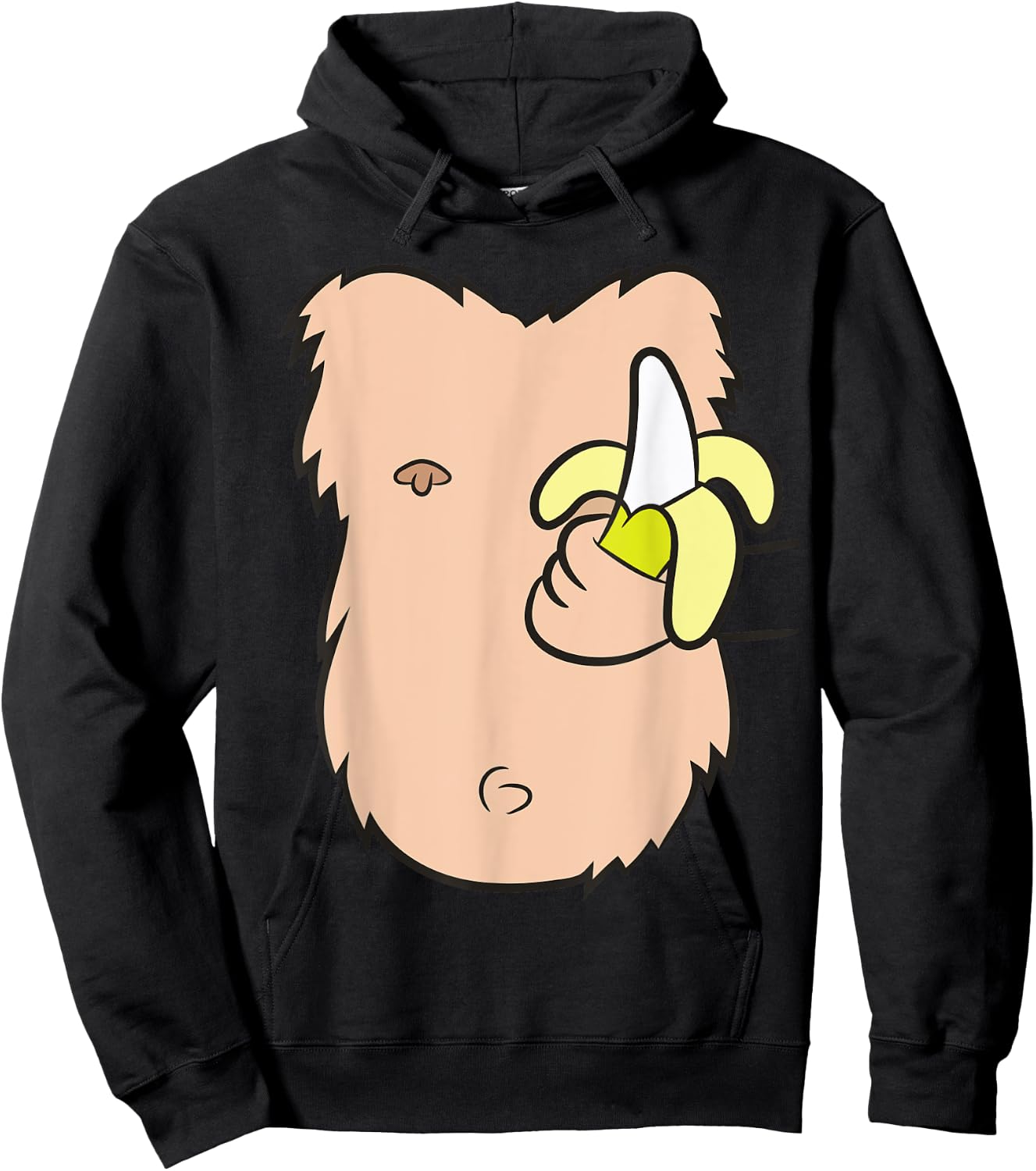 Funny Monkey Costume Gorilla Costume Monkey Hoodie - Hoodie | Black
