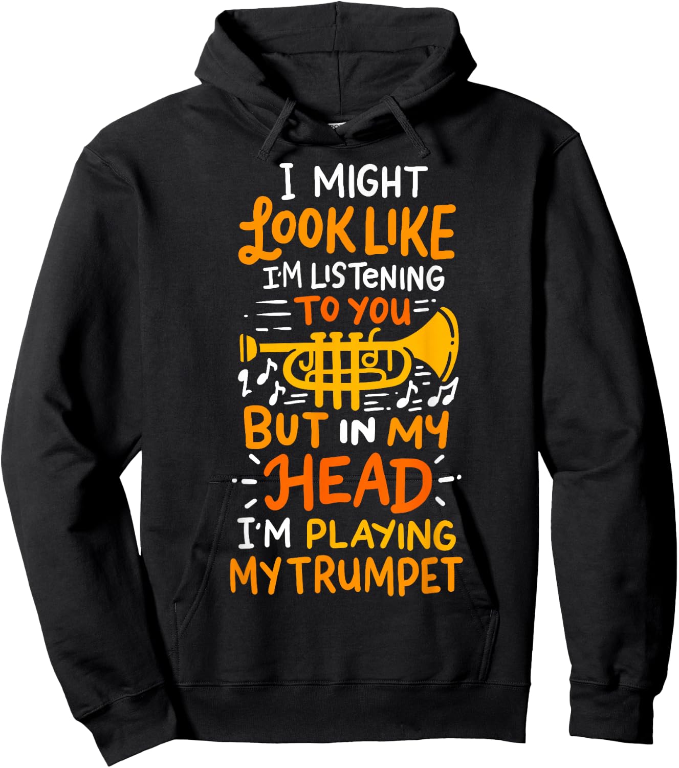 Musicians Birthday And Shop Trumpet Player Hoodie - Hoodie | Black
