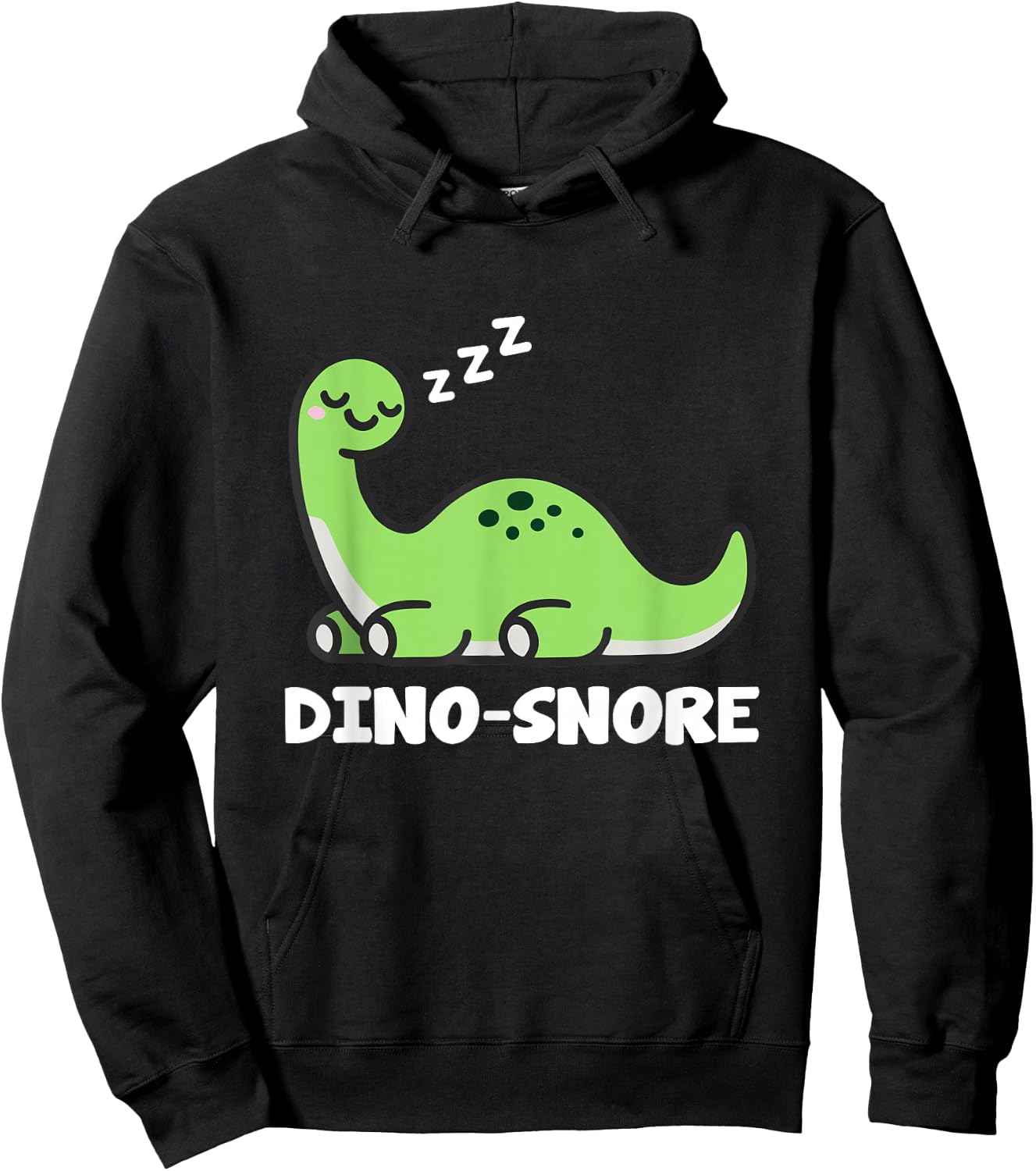 Dino Snore Adult Dinosaur Hoodie - Hoodie | Black