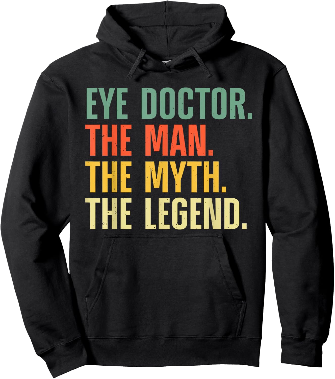 Cool Eye Doctor Art Dad Ophthalmologist Eye Surgeon Hoodie - Hoodie | Black