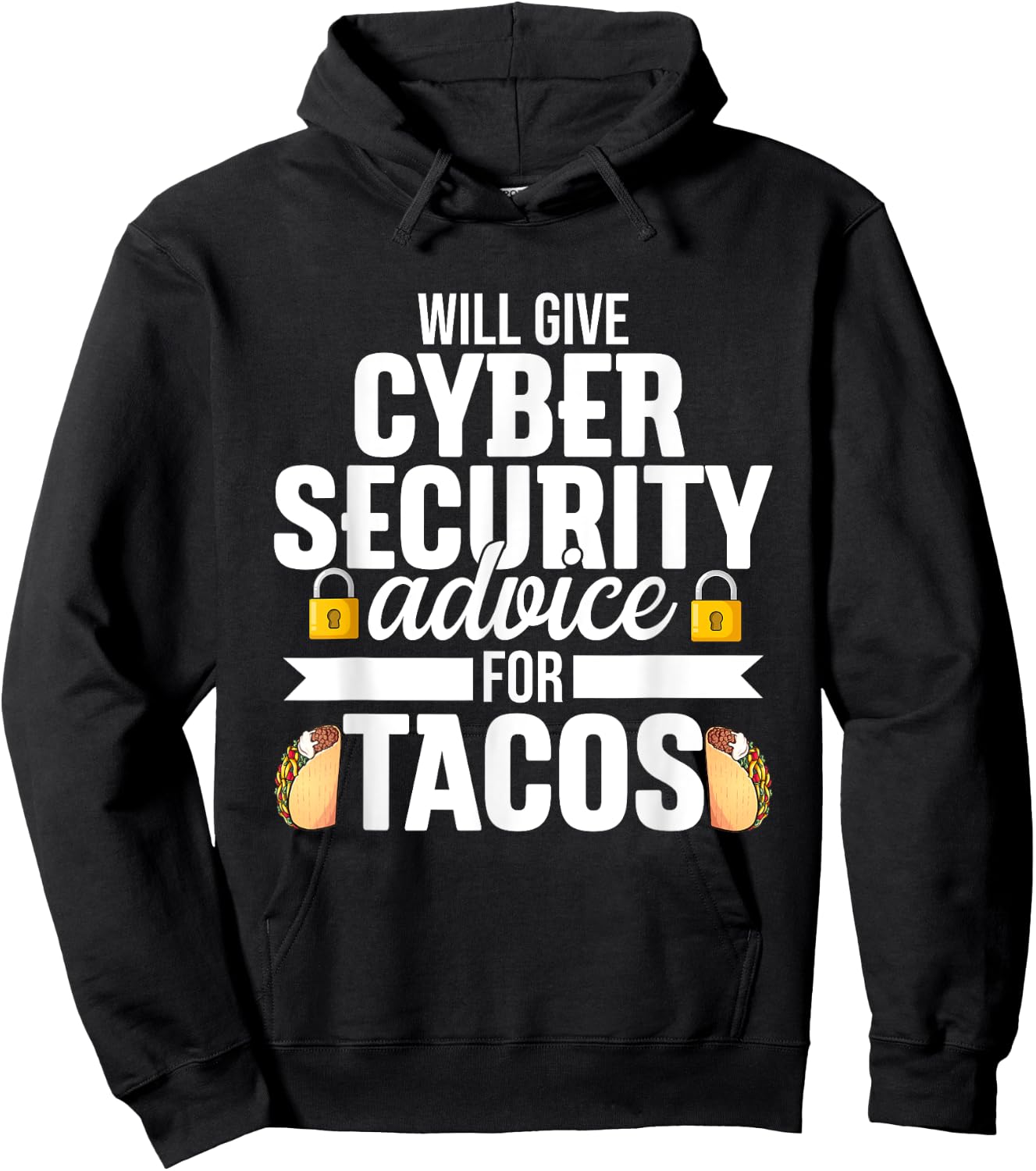 Cybersecurity Funny Taco Computer Professional Engineer Hoodie - Hoodie | Black