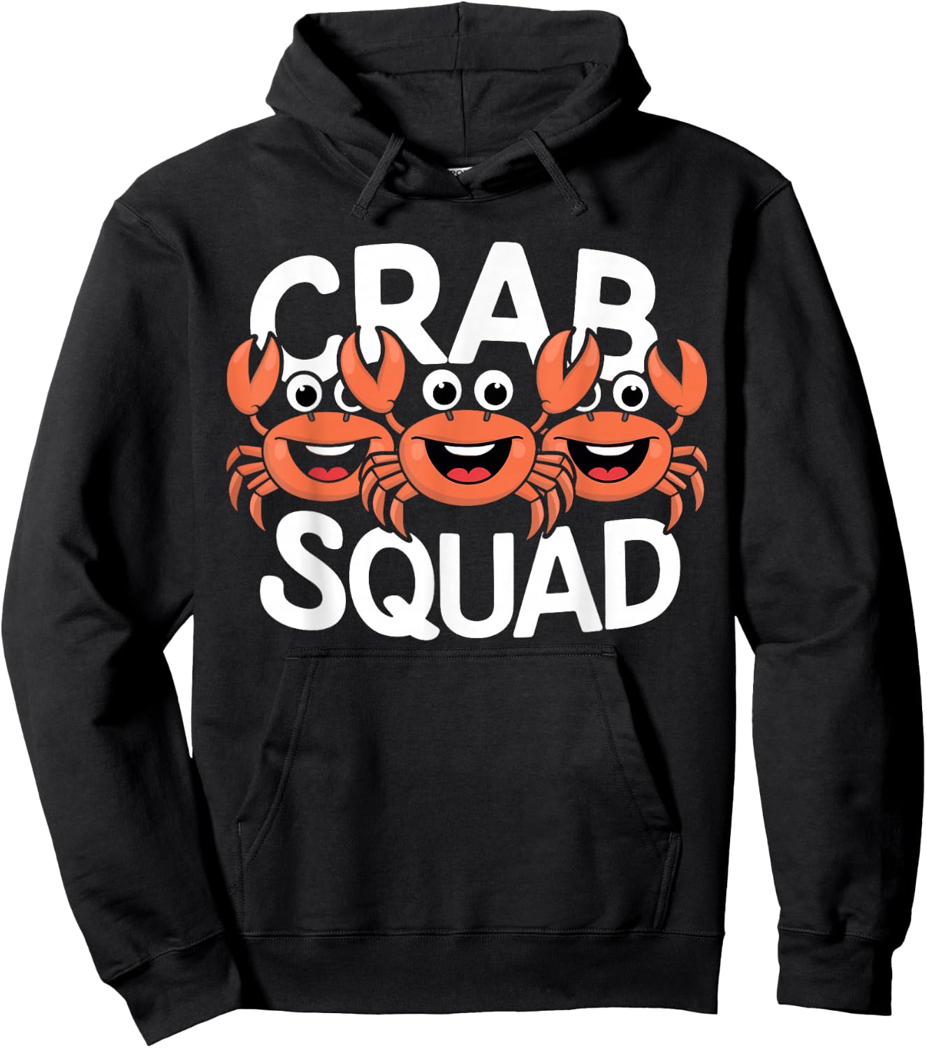 Crab Squad Ocean Beach Summer Party Sea Crustacean Seafood Hoodie - Hoodie | Black