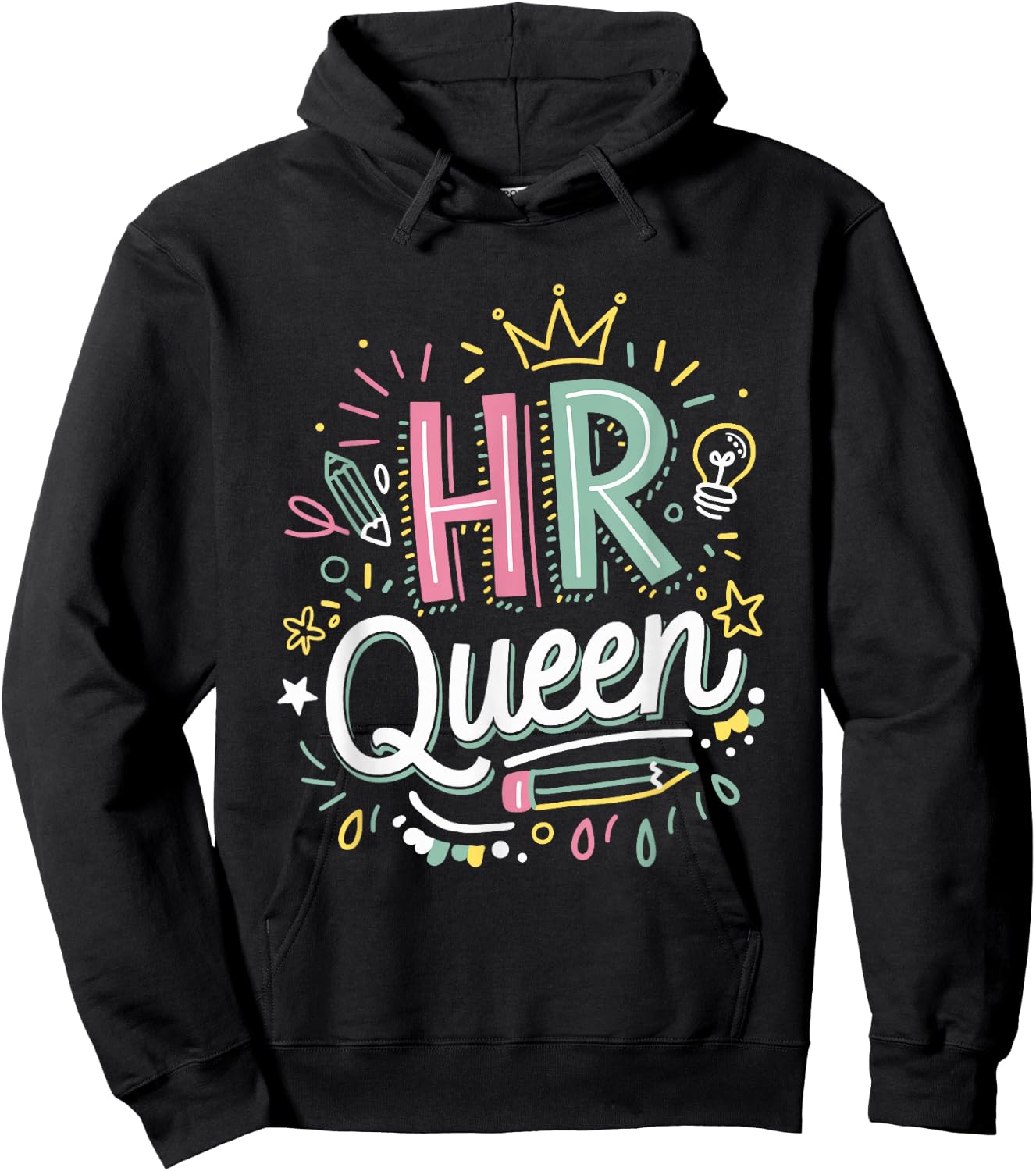 HR Queen for Human Resources Team Hoodie - Hoodie | Black