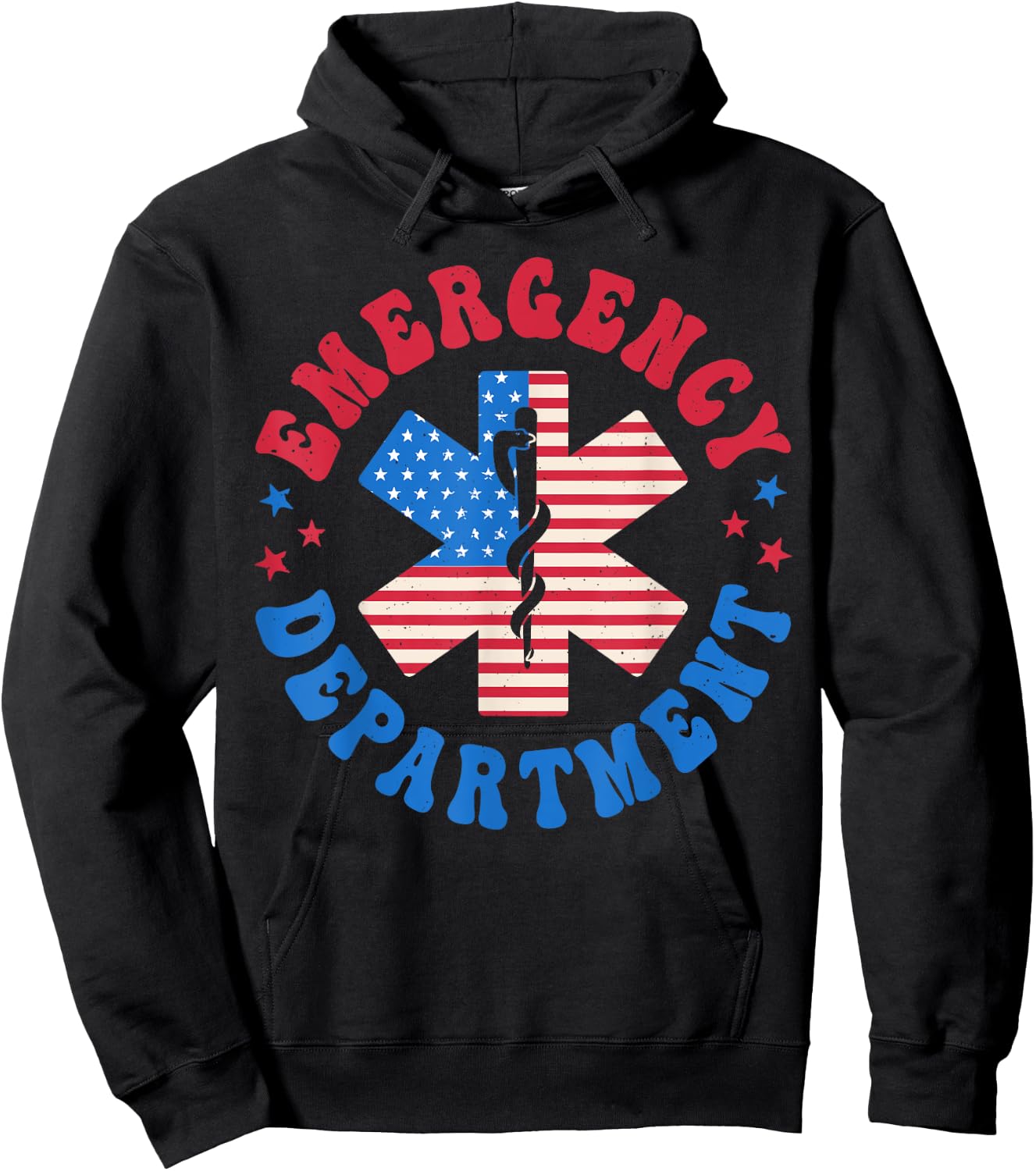 Emergency Department 4th of July Emergency Room Er Nurse Hoodie - Hoodie | Black