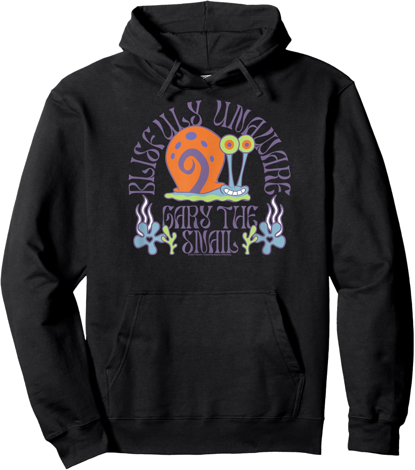 Spongebob Squarepants - Gary The Snail Blissfully Unaware Hoodie - Hoodie | Black
