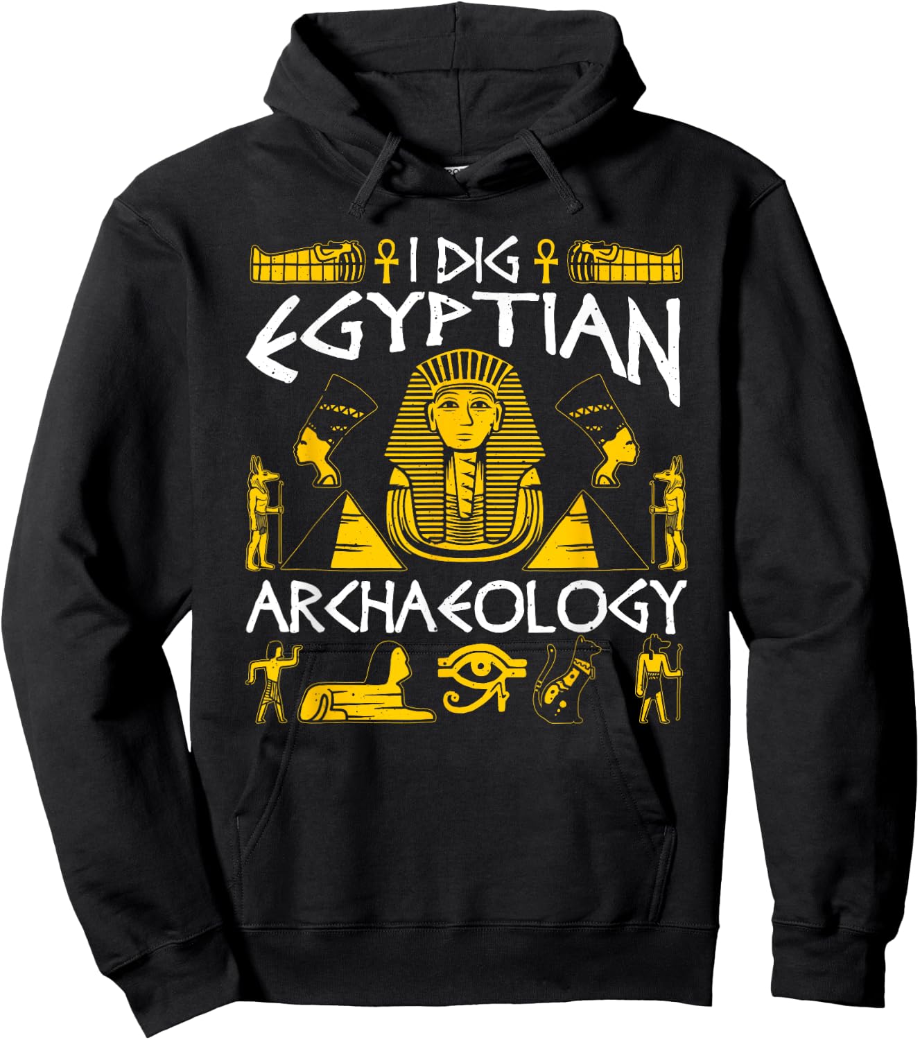 Funny Archaeology Egyptian Gift Men Women Cool Ancient Egypt Hoodie - Hoodie | Black