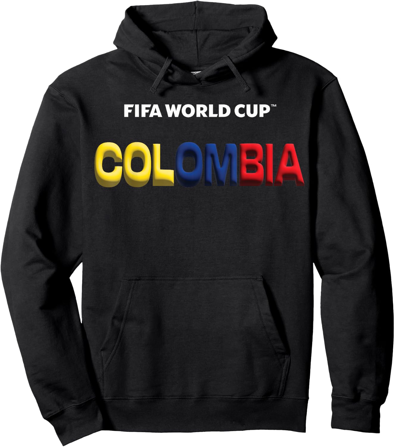 FIFA World CUP26 Colombia Bubble Color Hoodie - Hoodie | Black