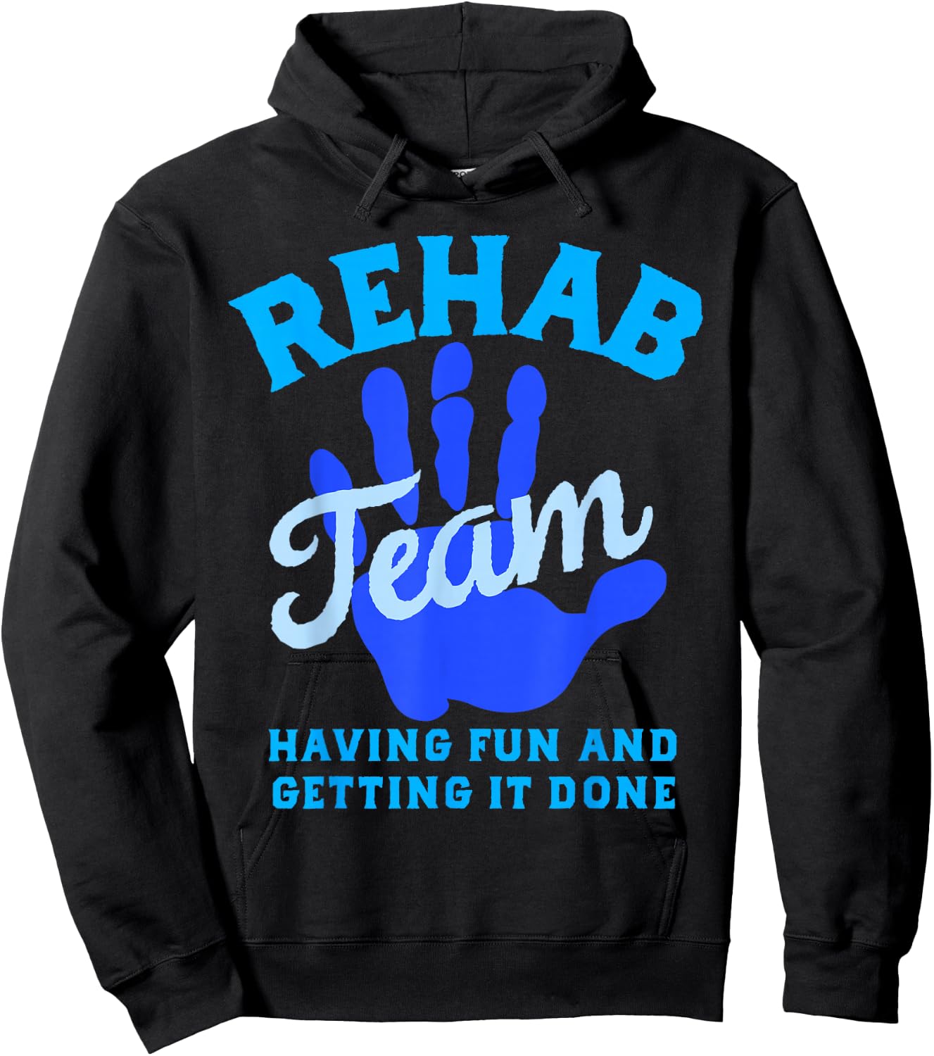 Rehab Team Shirts Matching Physical Therapy Month Therapists Hoodie - Hoodie | Black