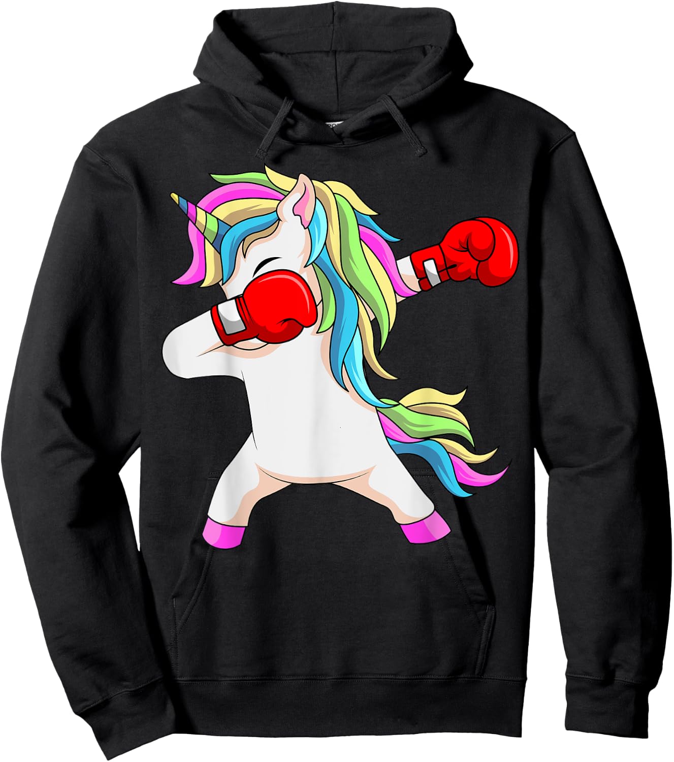 Boxing Unicorn Dabbing Boxer Coach Trainee Student Hoodie - Hoodie | Black