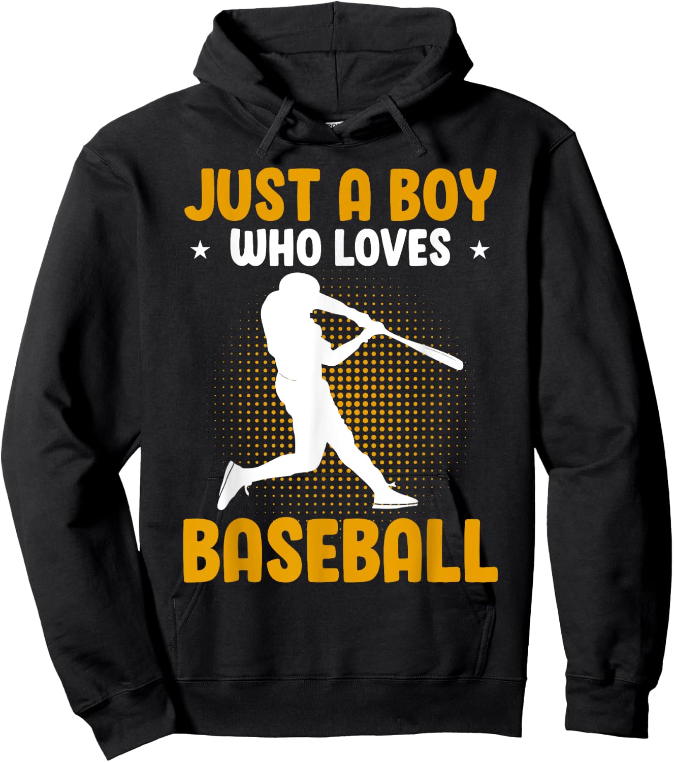 Just A Boy Who Loves Baseball Hoodie - Hoodie | Black