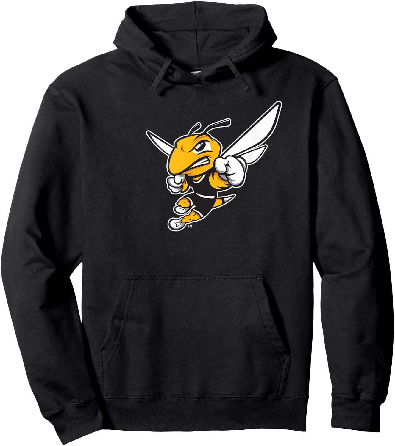 American International College AIC Yellow Jacket Fan Hoodie - Hoodie | Black