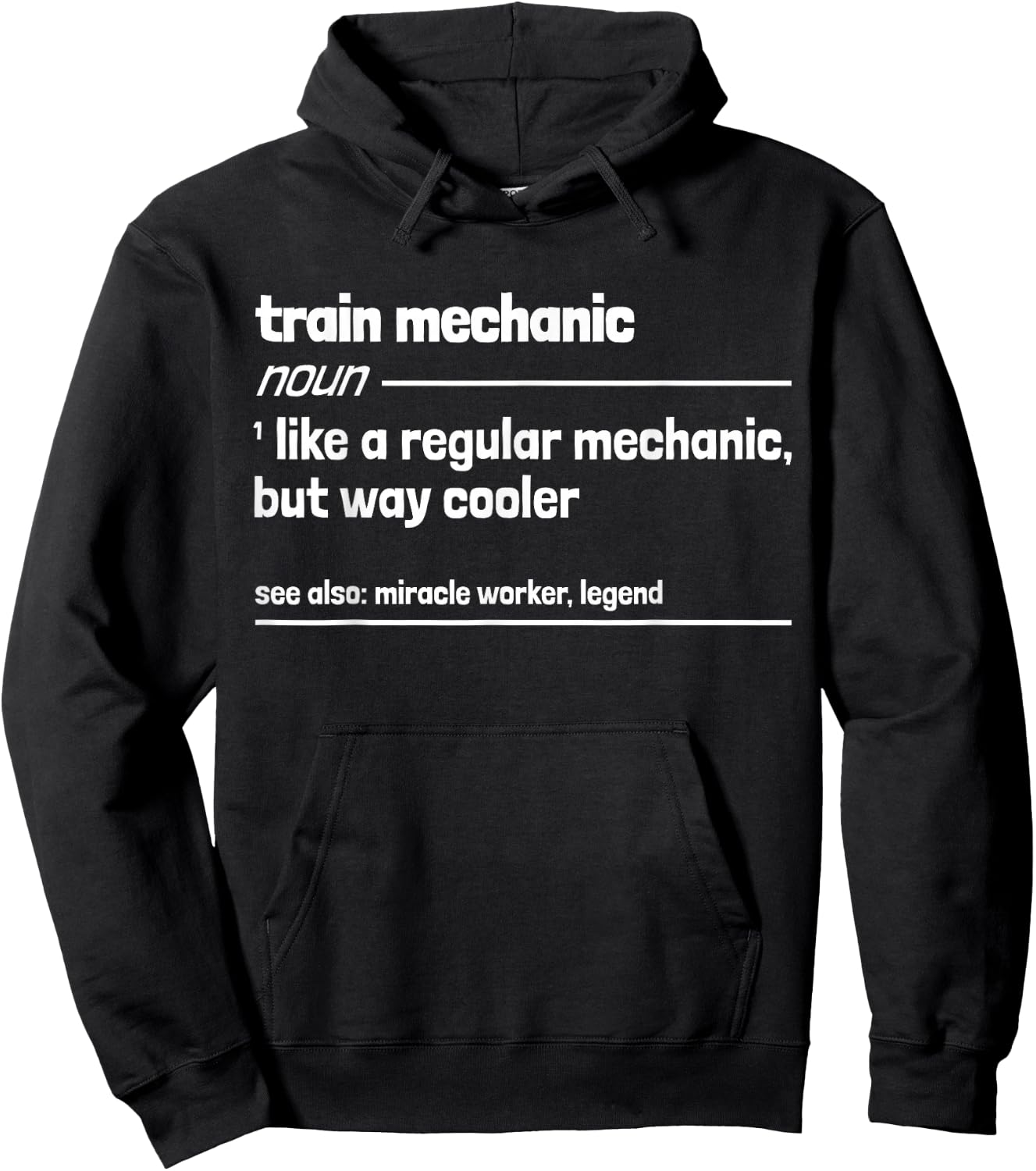 Train Mechanic But Cooler Funny Mechanic Hoodie - Hoodie | Black