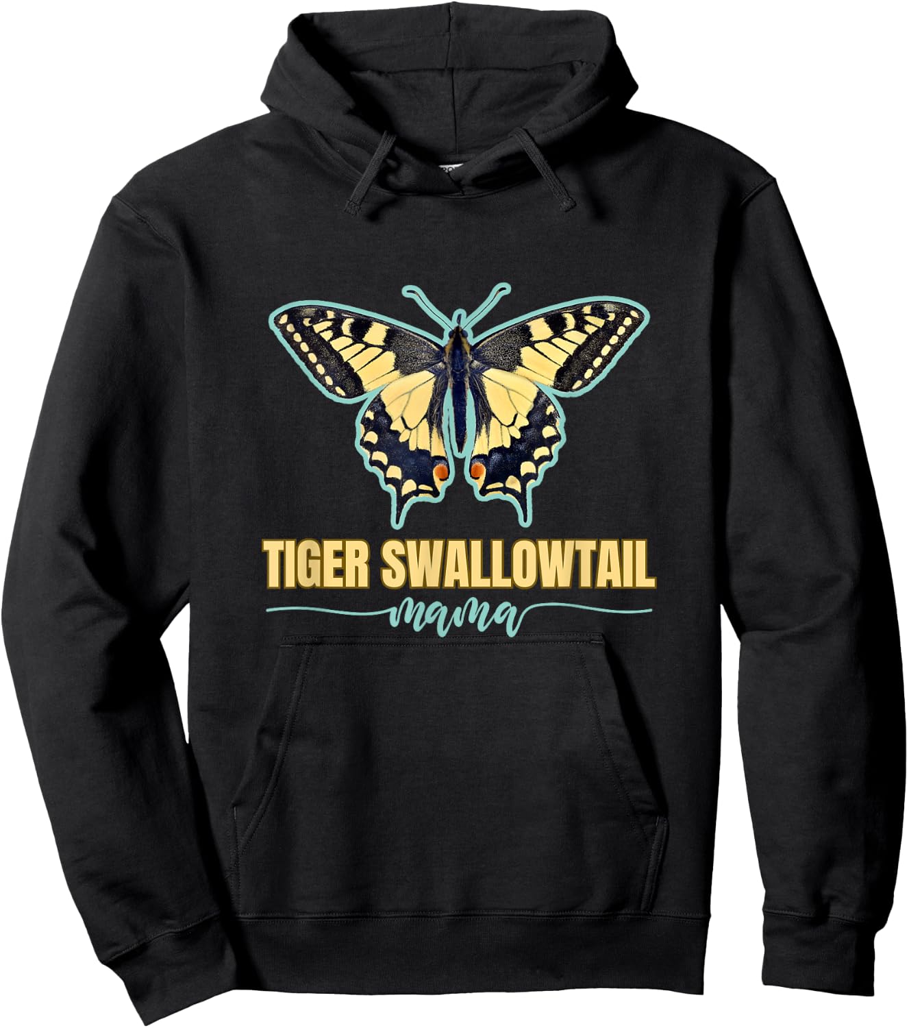 Tiger Swallowtail Butterfly Butterflies Tiger Swallowtails Hoodie - Hoodie | Black