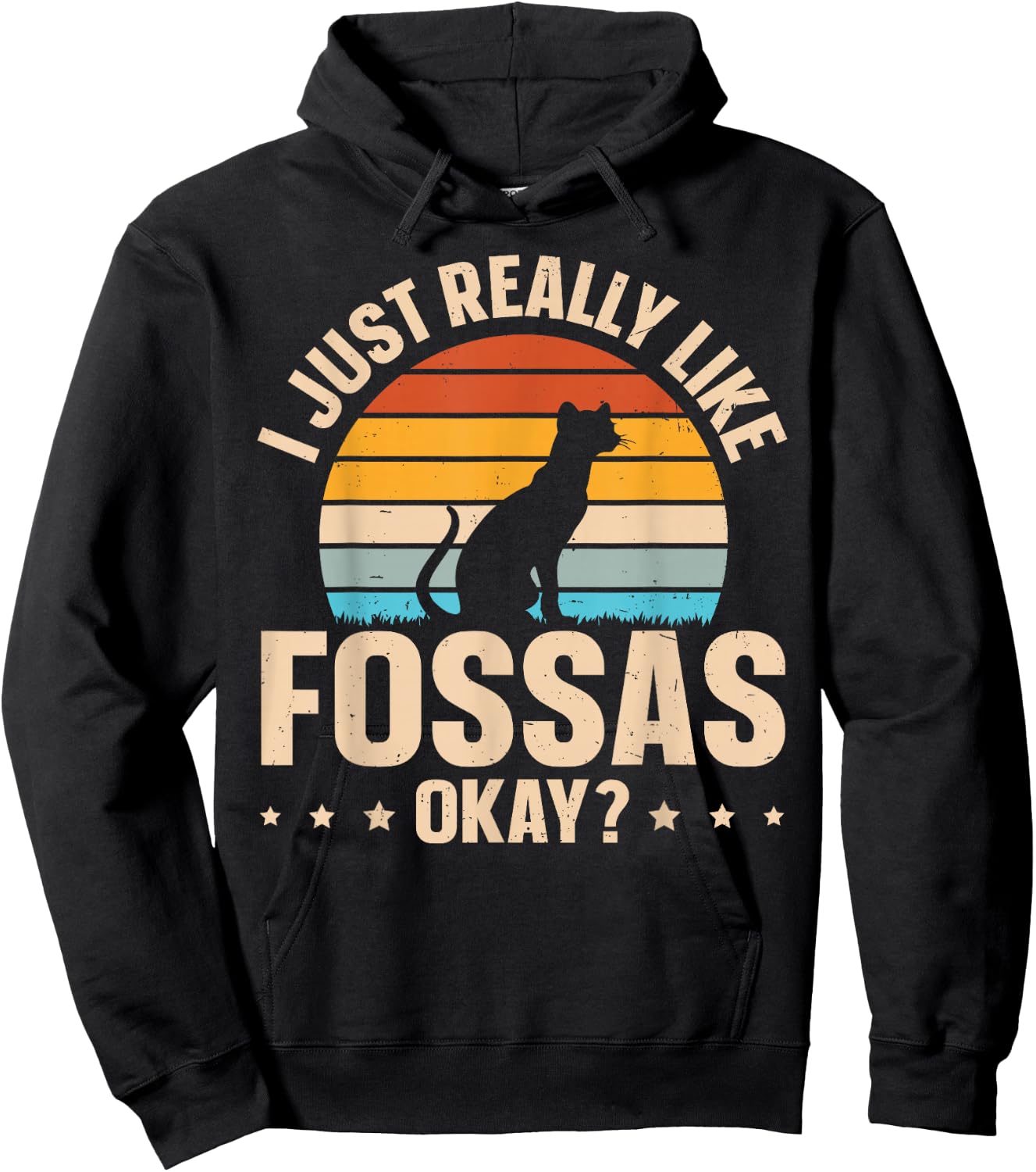 Fossa Madagascar Animal Design for a Fossa expert Hoodie - Hoodie | Black