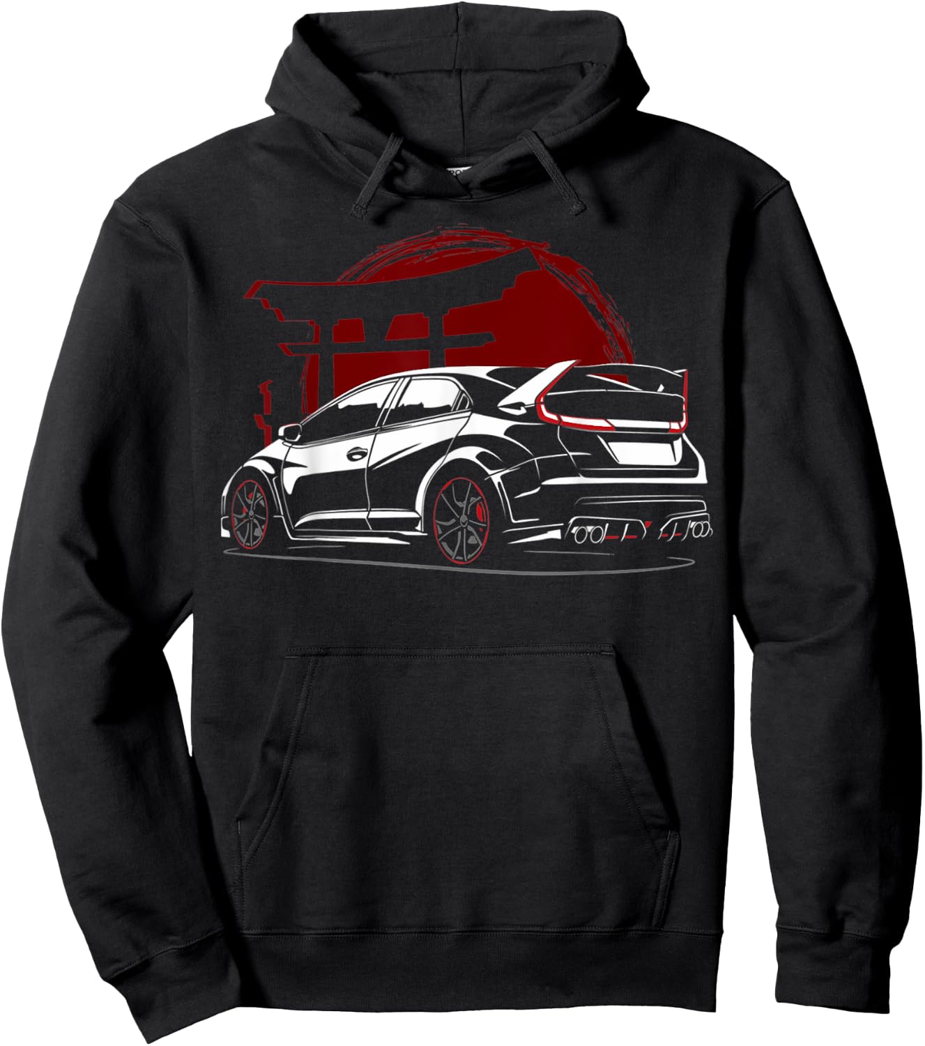 2015 Civic Type R EK Japanese Car Hoodie - Hoodie | Black