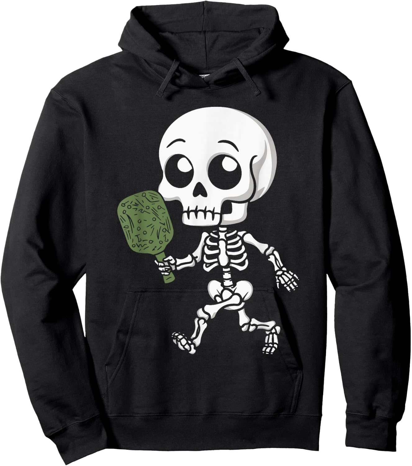 Skeleton Pickleball Costume Hoodie - Hoodie | Black