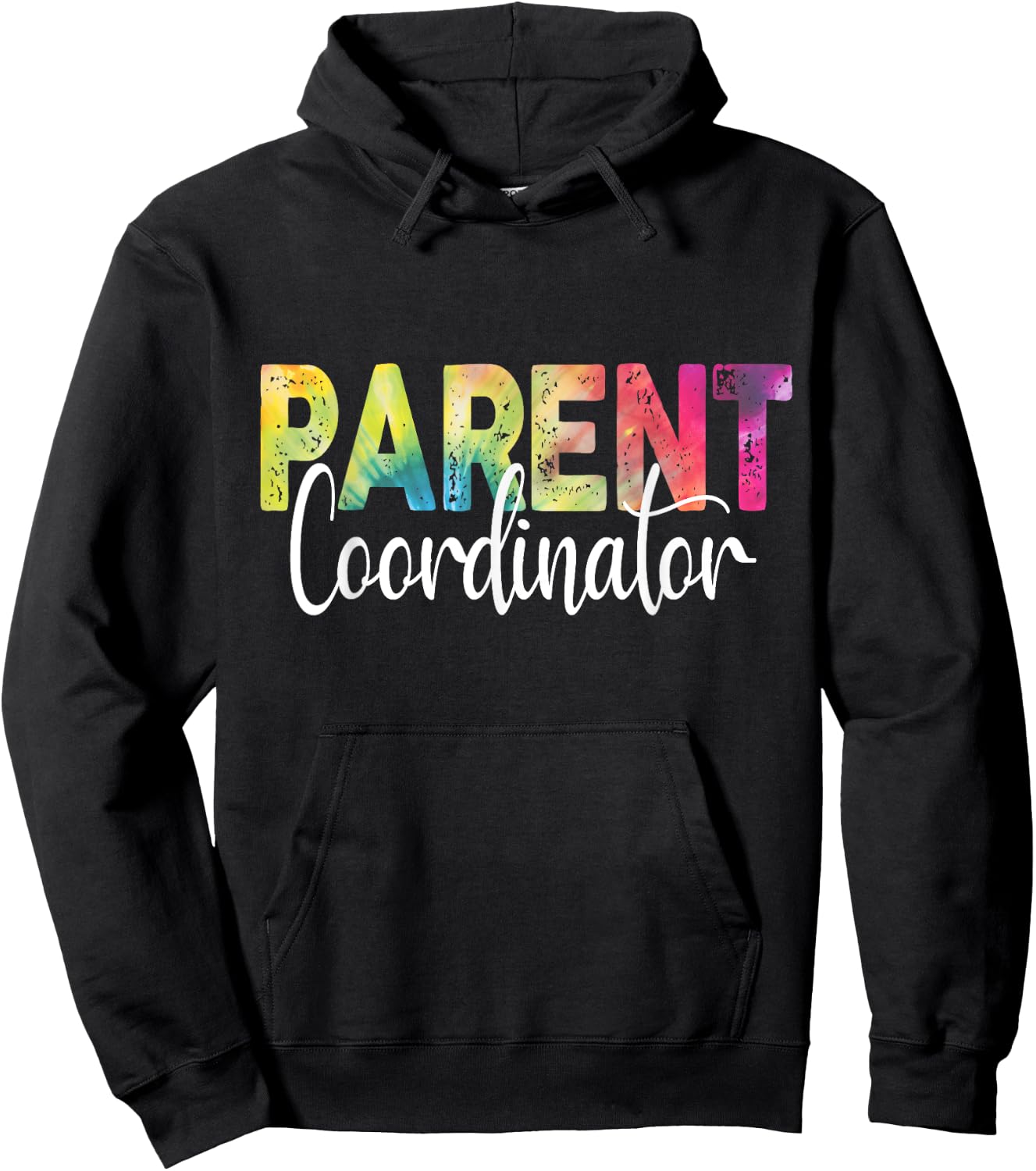 Parent Coordinator Tie Dye Back To School Appreciation Hoodie - Hoodie | Black