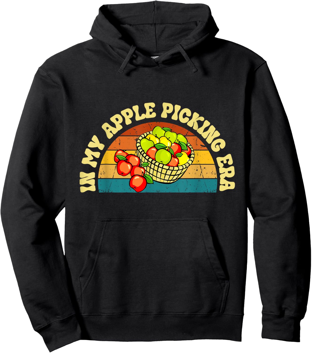 In My Apple Picking Era Apples Harvest Orchard Family Trip Hoodie - Hoodie | Black