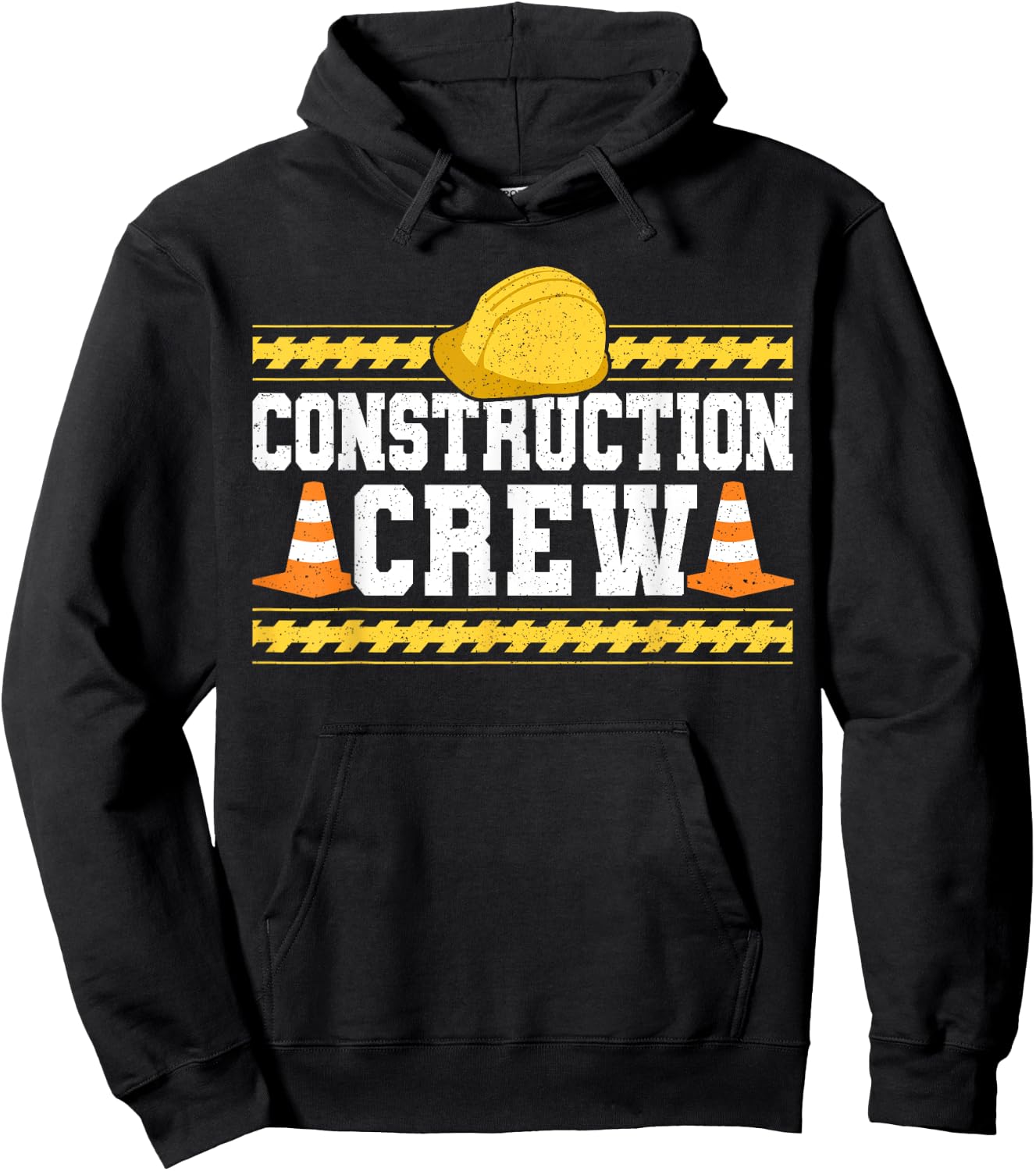 Construction Crew Highway Worker Birthday Hoodie - Hoodie | Black