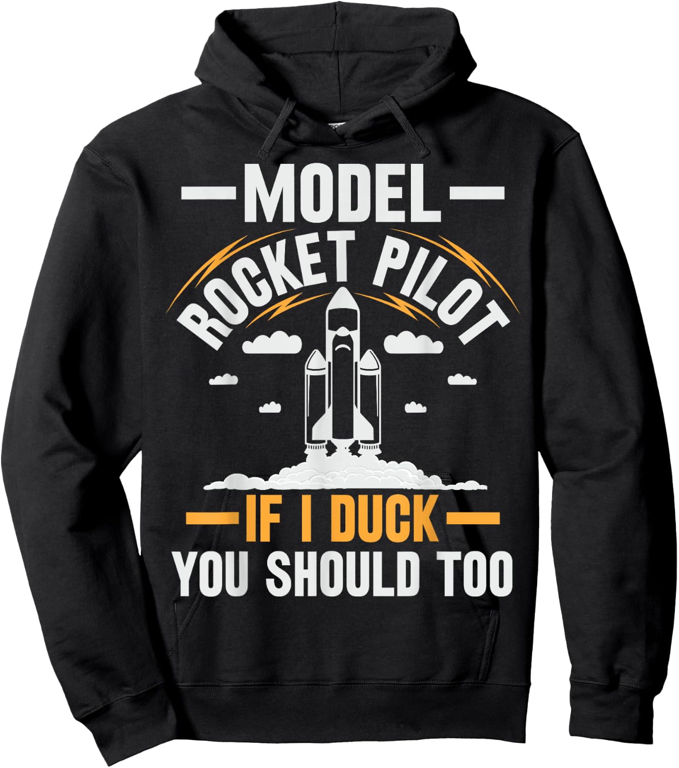 Model Rocket Scientist Design for a Model Rocket Expert Hoodie - Hoodie | Black
