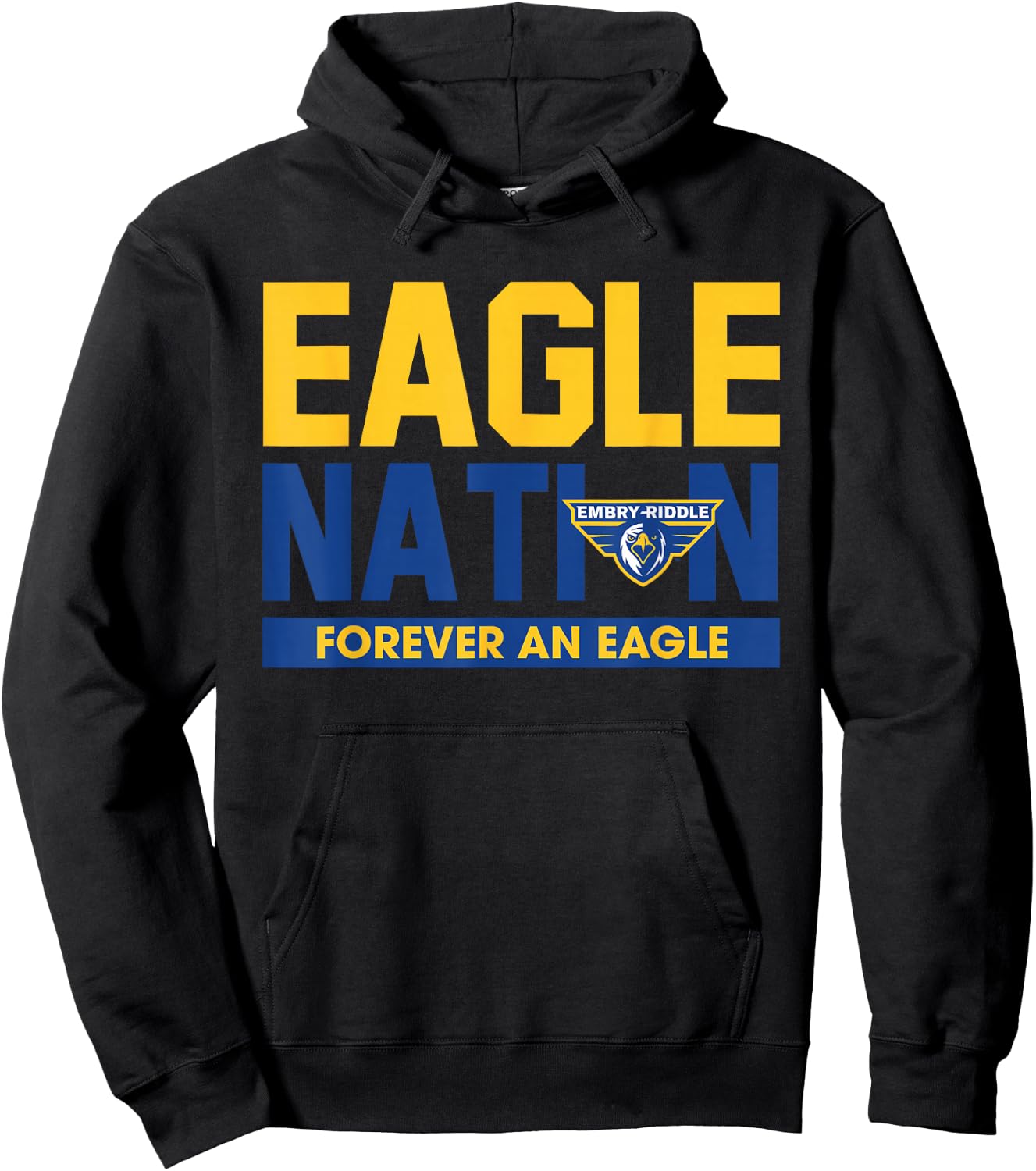 Embry Riddle Eagles | Official NCAA Merch | NCAFEMB04 Hoodie - Hoodie | Black