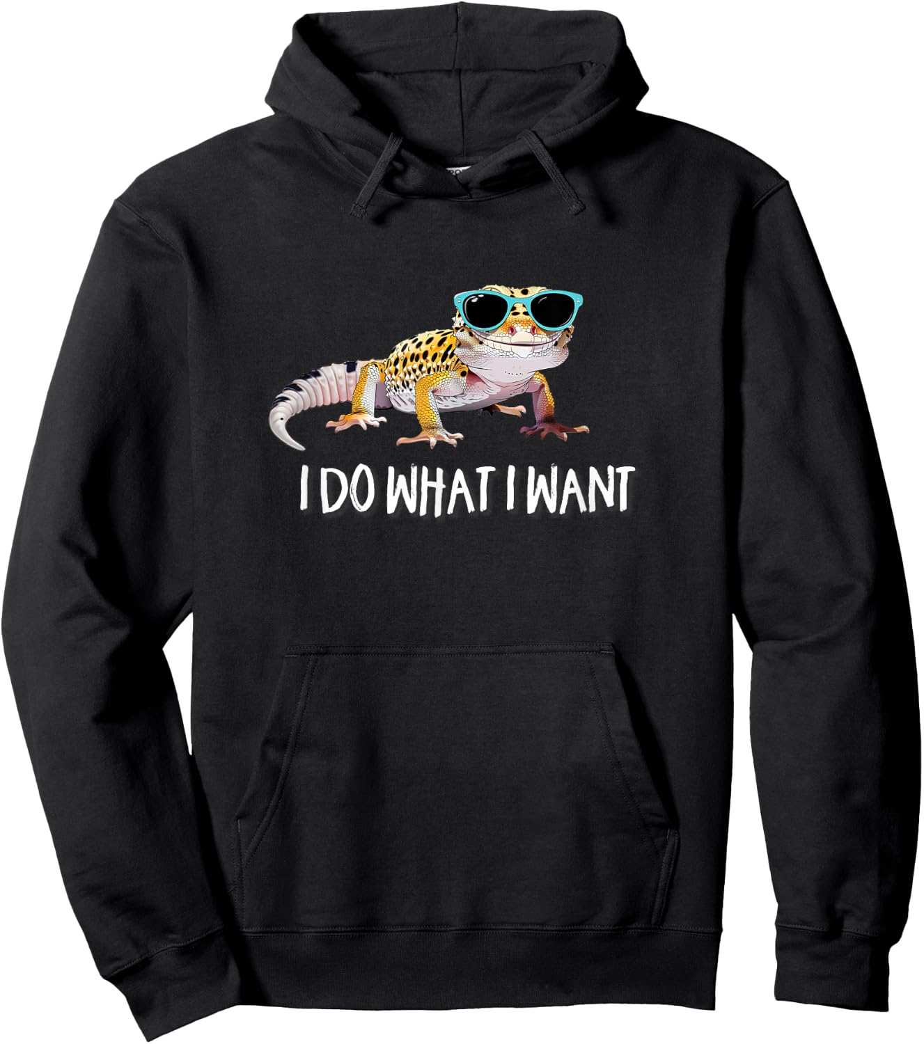 Do What I Want Reptile Leopard Gecko Lover Hoodie - Hoodie | Black