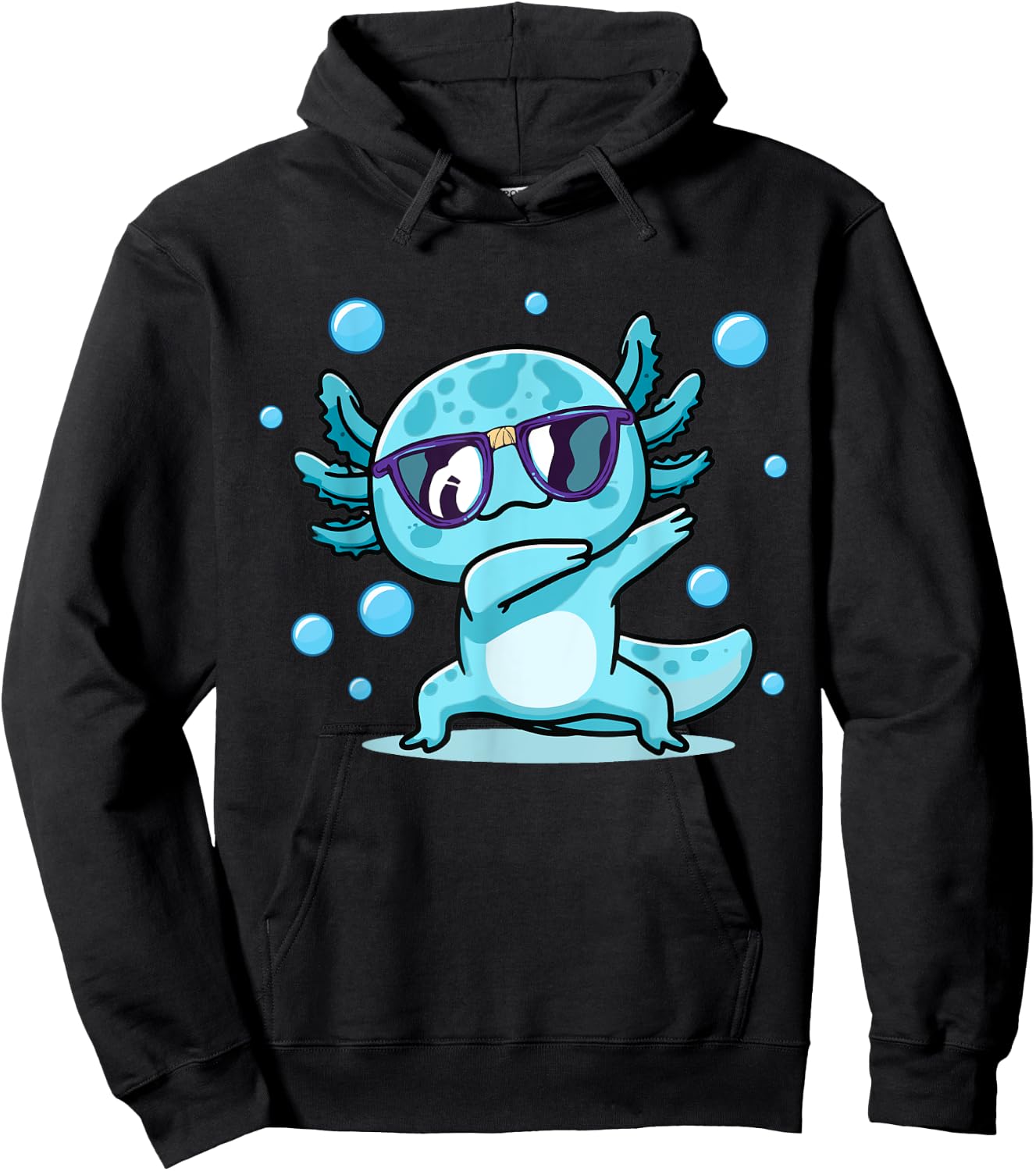Cute Funny Axolotl Dabbing For Girls Boys Kids Women Hoodie - Hoodie | Black