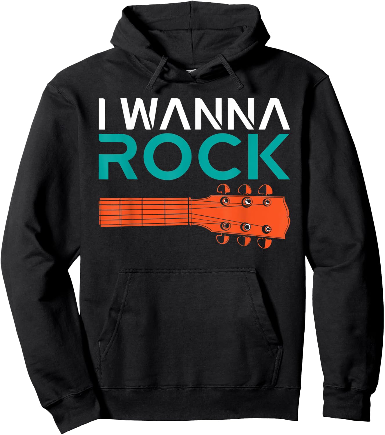 I wanna Rock and Roll Rocker Hoodie - Hoodie | Black