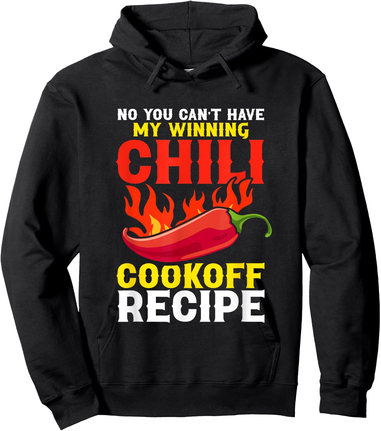 Chili Cookoff Contest Apron Recipe Champion Chili Cook Off Hoodie - Hoodie | Black