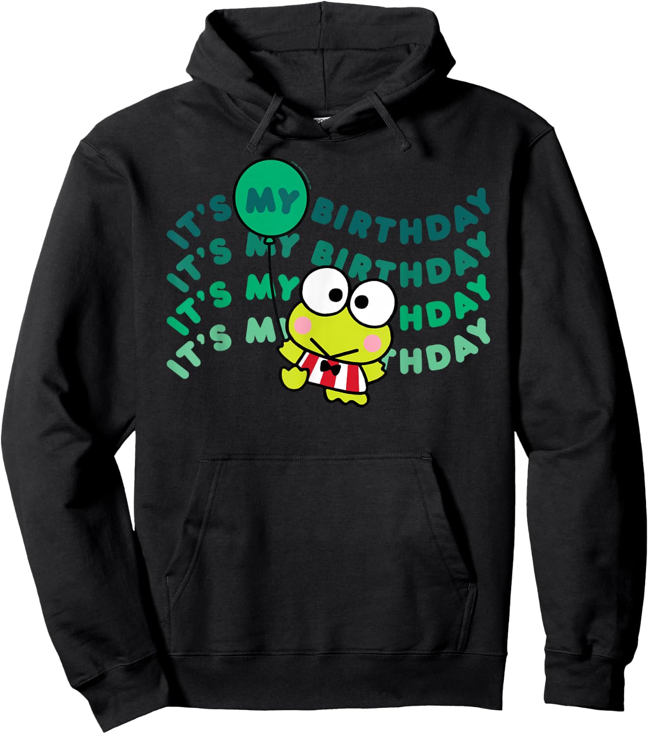 Keroppi It's My Birthday Hoodie - Hoodie | Black