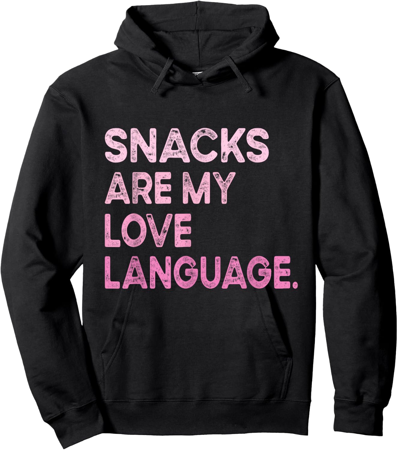 Snacks Are My Love Language Valentine Day Kids Boys Hoodie - Hoodie | Black
