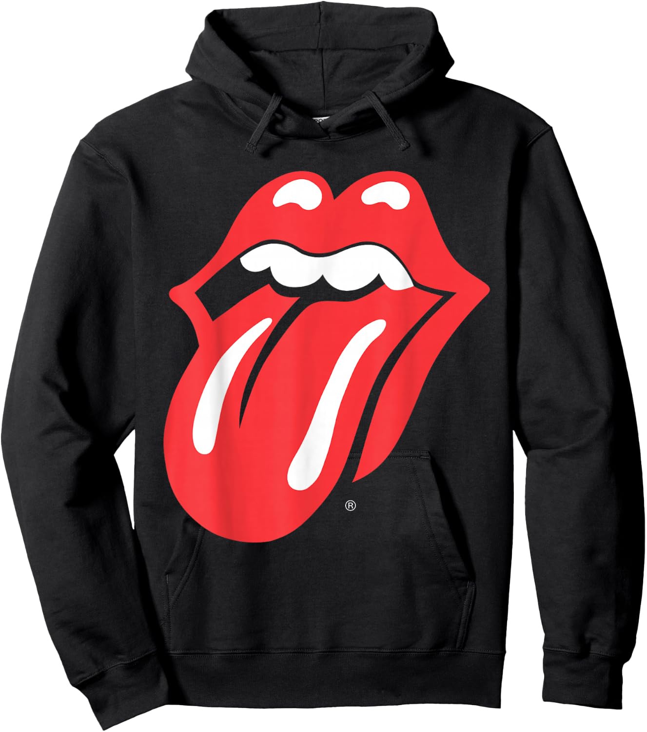 Rolling Stones Tongue Racerback Red and Black Hoodie - Hoodie | Black