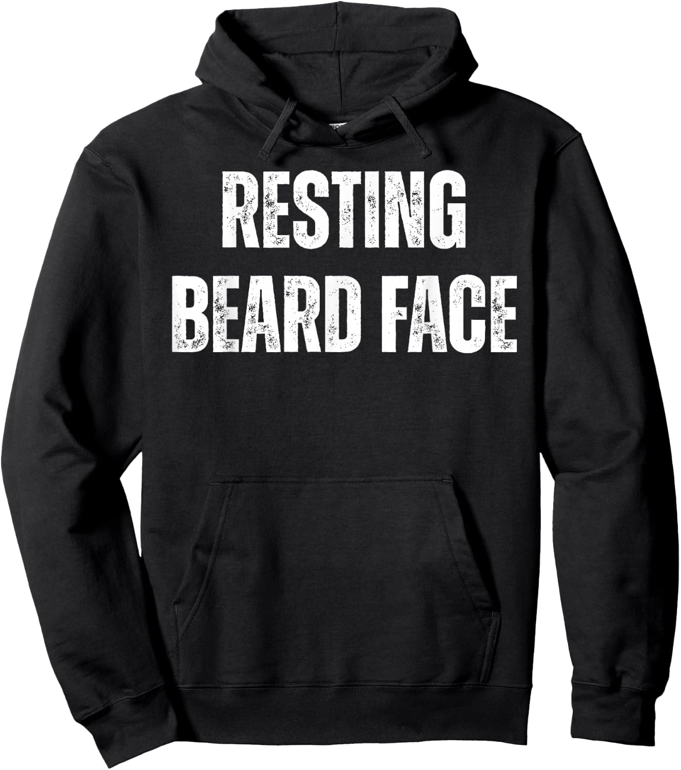 Resting Beard Face Funny Beard Bearded Men , Small, Black Hoodie - Hoodie | Black