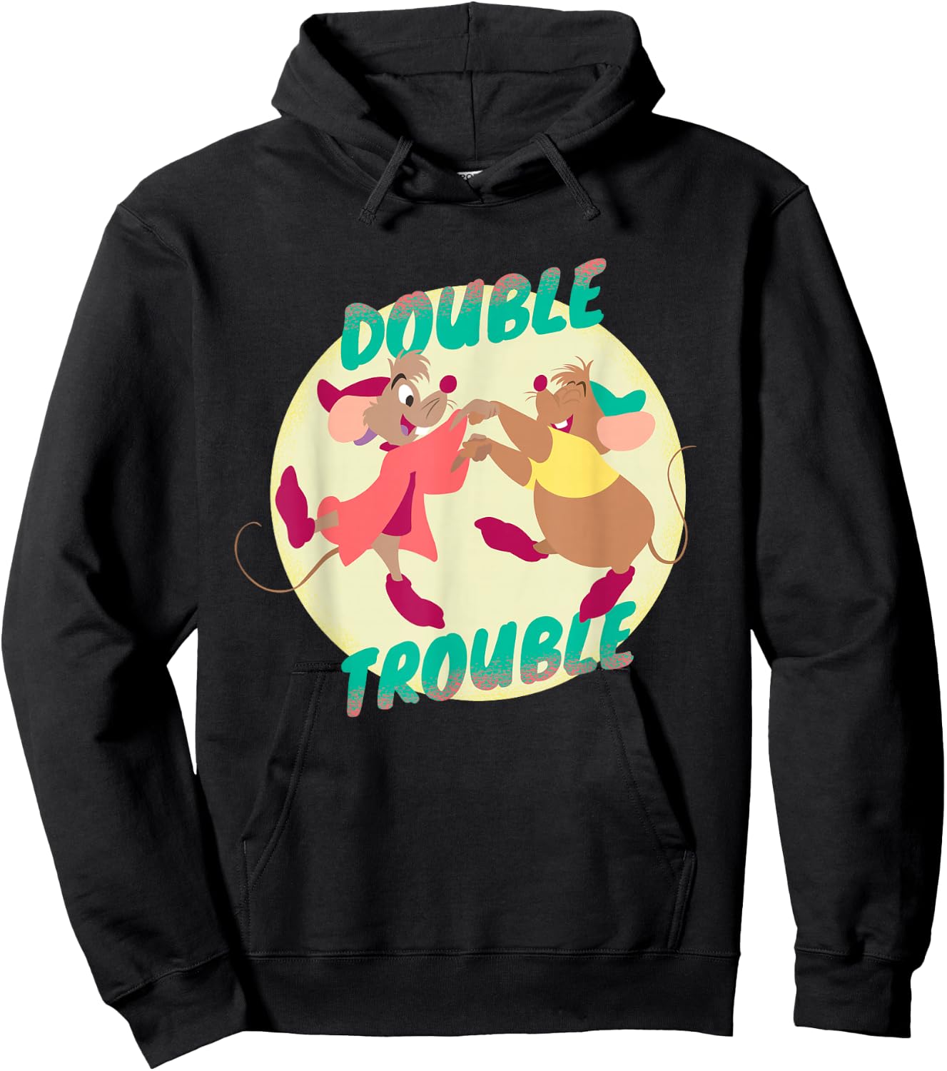 Disney Cinderella Jaq and Gus Double Trouble Small Hoodie - Hoodie | Black