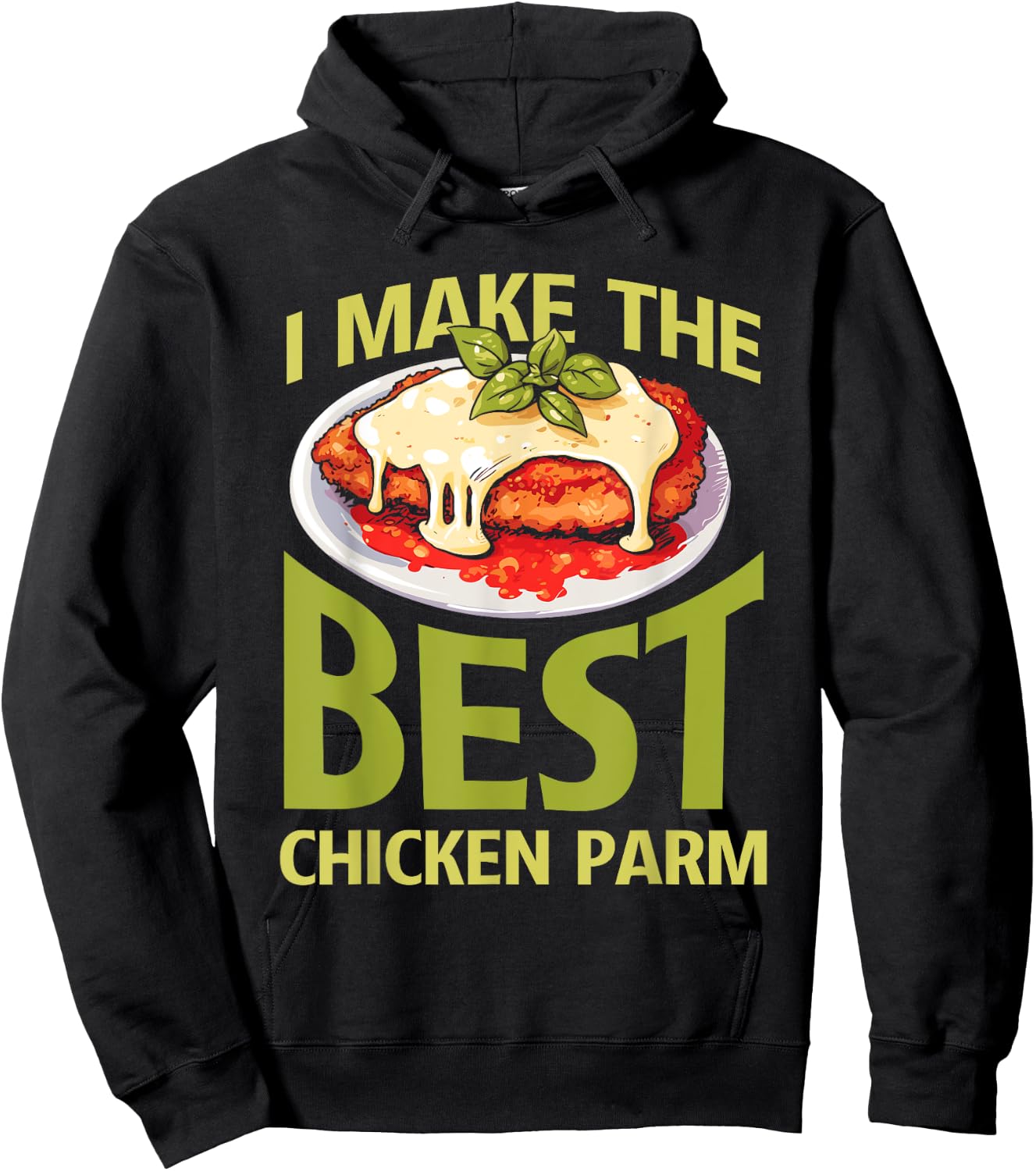 Italian Foodie Chicken Parm Lover Best Chicken Parm Hoodie - Hoodie | Black