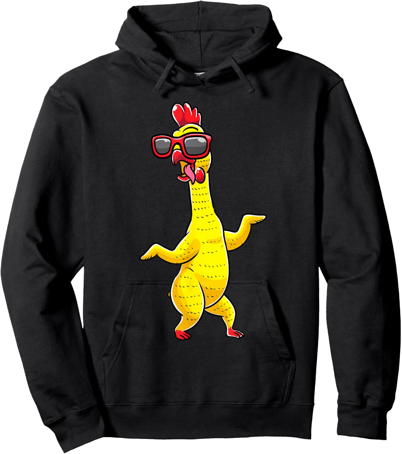 Rubber Chicken Dancing Party Funny Kids Men Women Girls Hoodie - Hoodie | Black