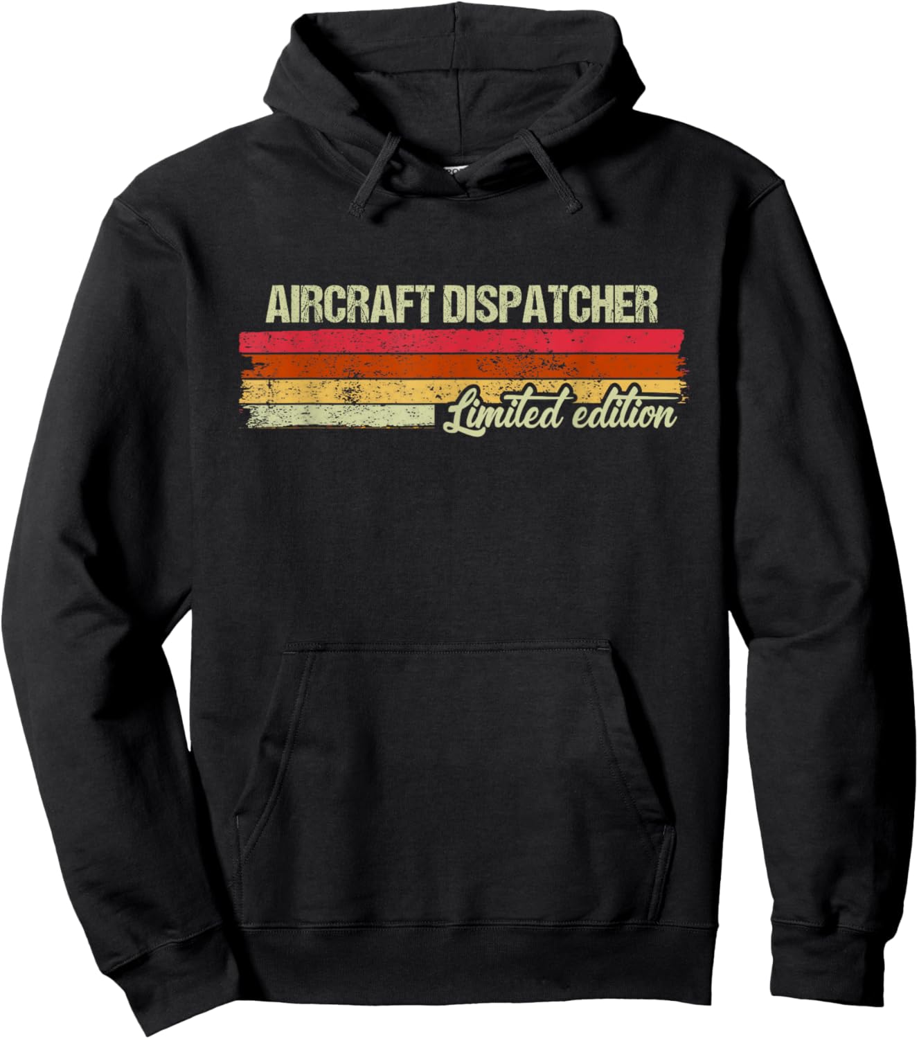 Vintage Aircraft Dispatcher Limited Edition Hoodie - Hoodie | Black