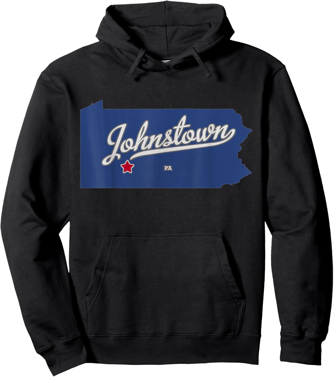 Johnstown Pennsylvania PA Map Hoodie - Hoodie | Black
