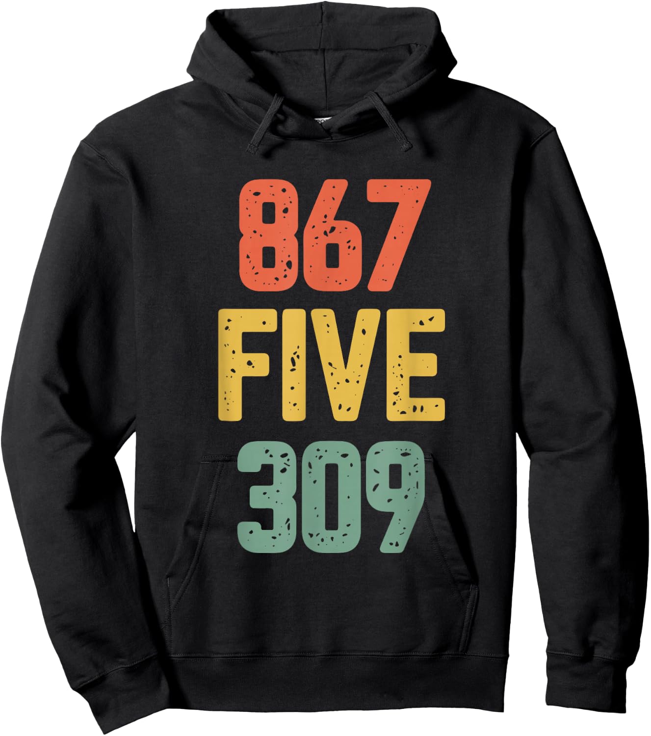 8675309 Nostalgic Funny 80s Retro Music Shirt Hoodie - Hoodie | Black