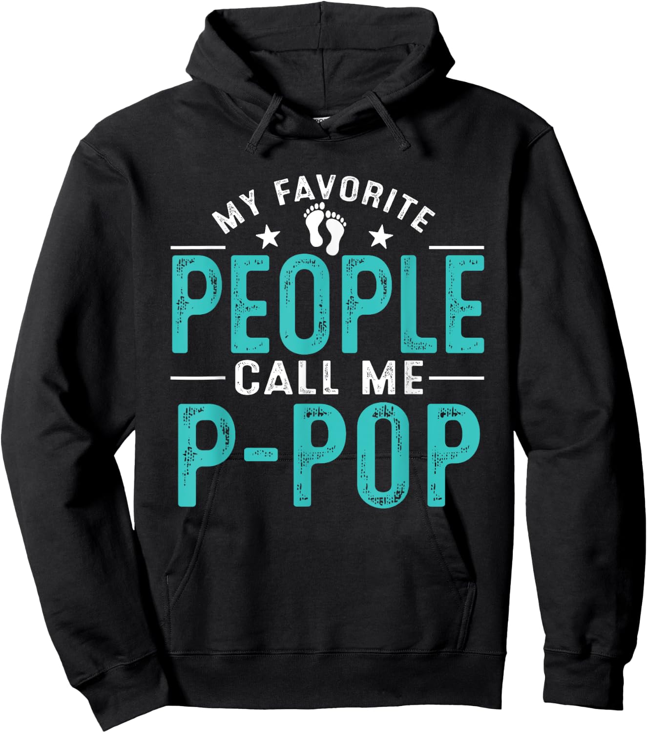 My Favorite People Call Me P-pop Vintage Funny P-pop Father Hoodie - Hoodie | Black