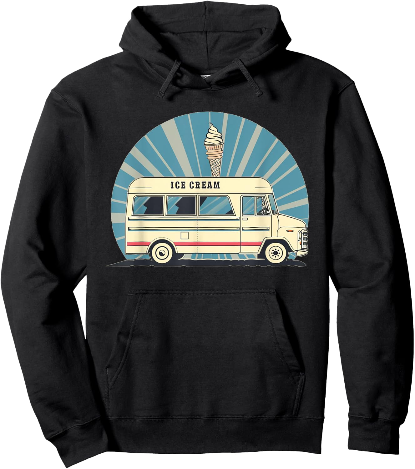 Awesome Ice Cream Truck Costume for Boys and Girls Hoodie - Hoodie | Black