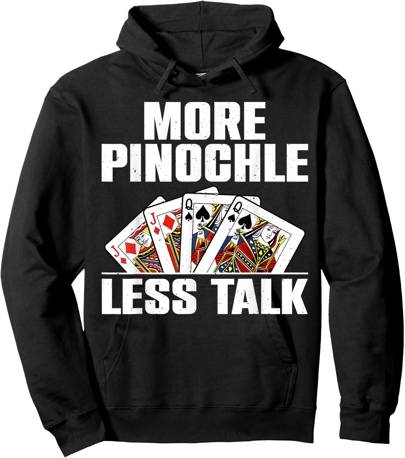 Funny Pinochle Design Women Card Game Pinochle Lover Hoodie - Hoodie | Black