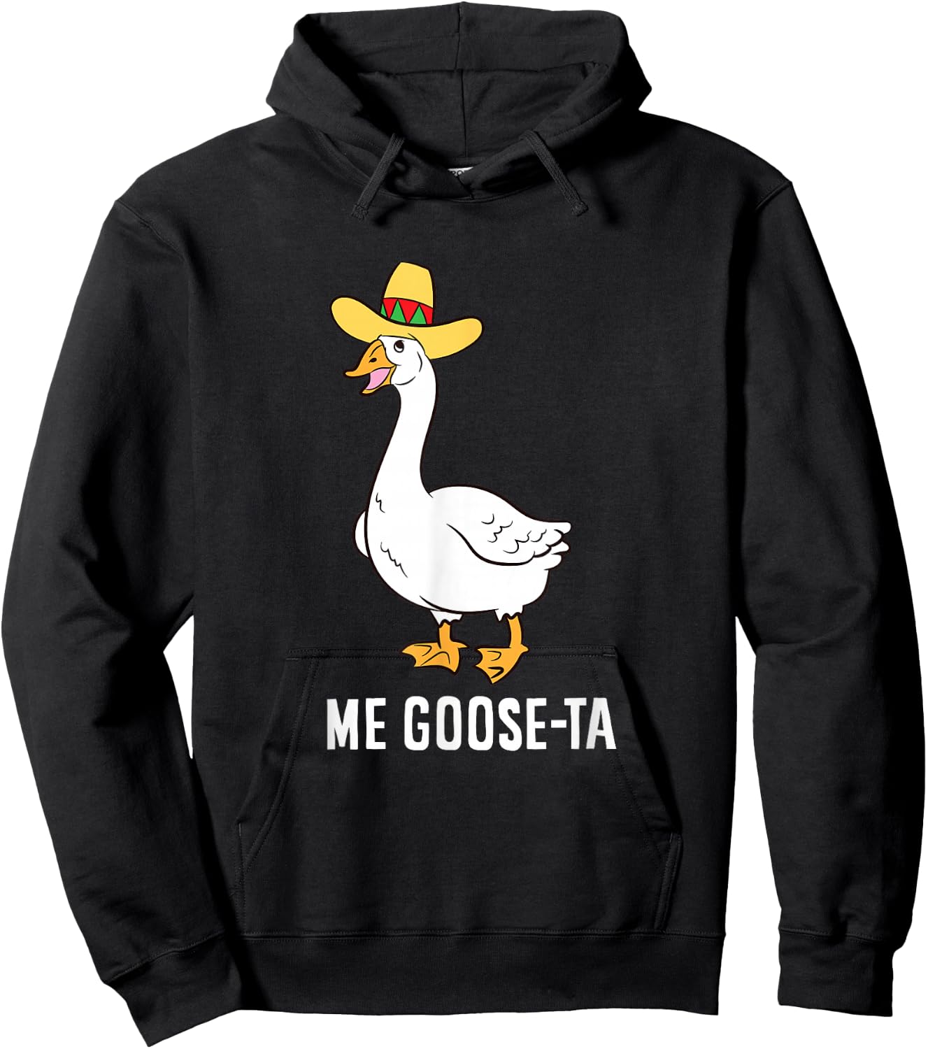 Me Goose Ta Mexican Funny Spanish Goose Pun Hoodie - Hoodie | Black